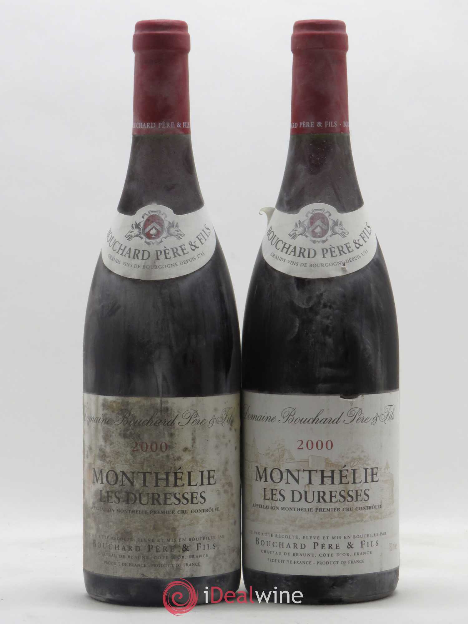 Monthélie 1er Cru Les Duresses Bouchard Père et Fils 2000 - Posten von 2 Flaschen - 0