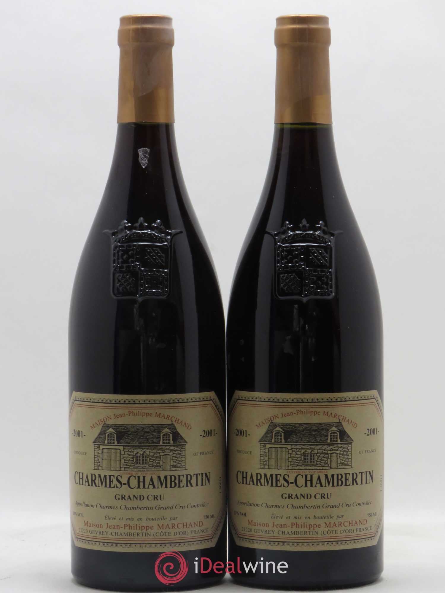 Charmes-Chambertin Grand Cru Jean Philippe Marchand 2001 - Lot de 2 bouteilles - 0