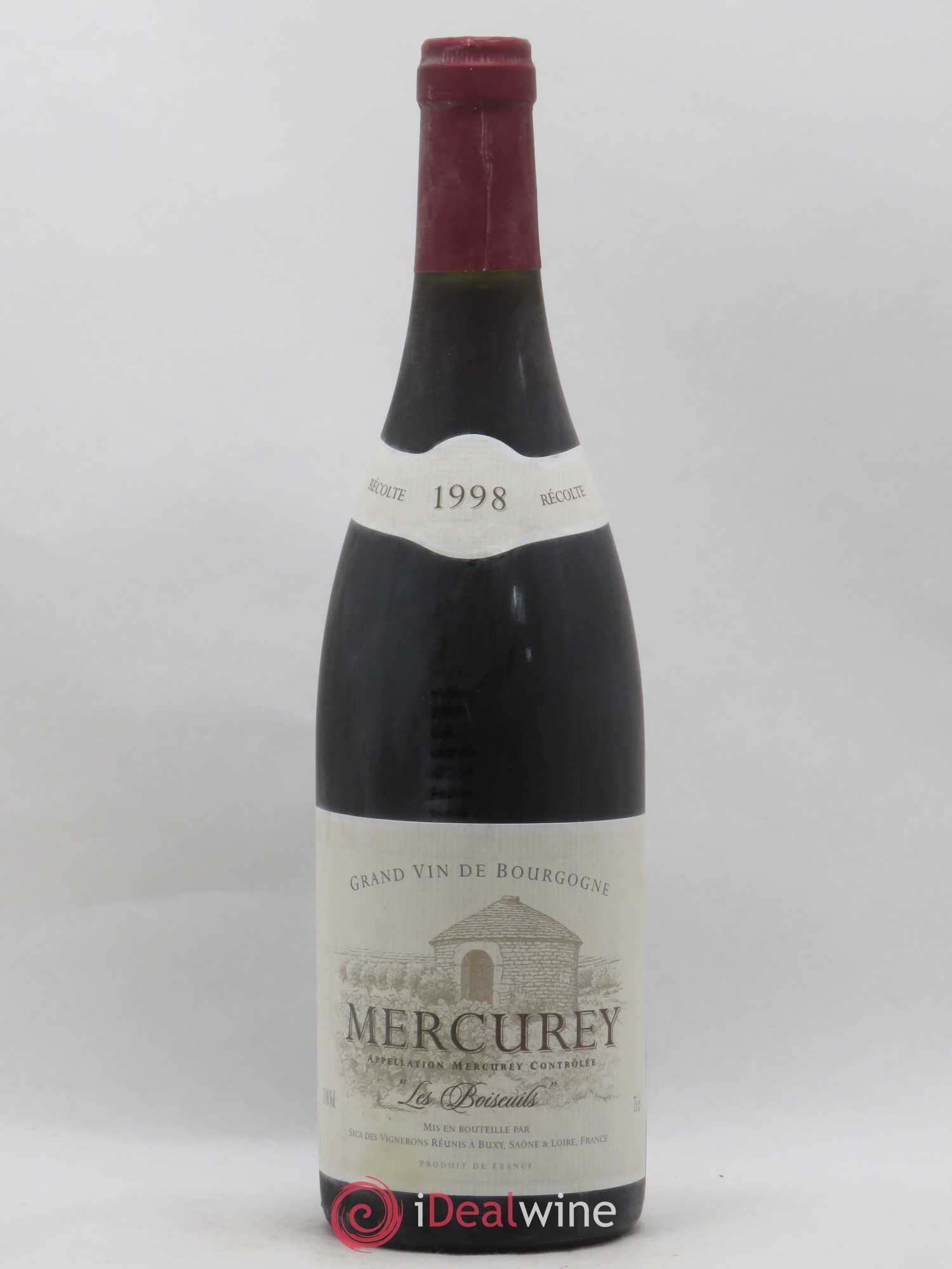 Mercurey Les Boiseuils Vignerons reunis de Buxy 1998 - Posten von 1 Flasche - 0