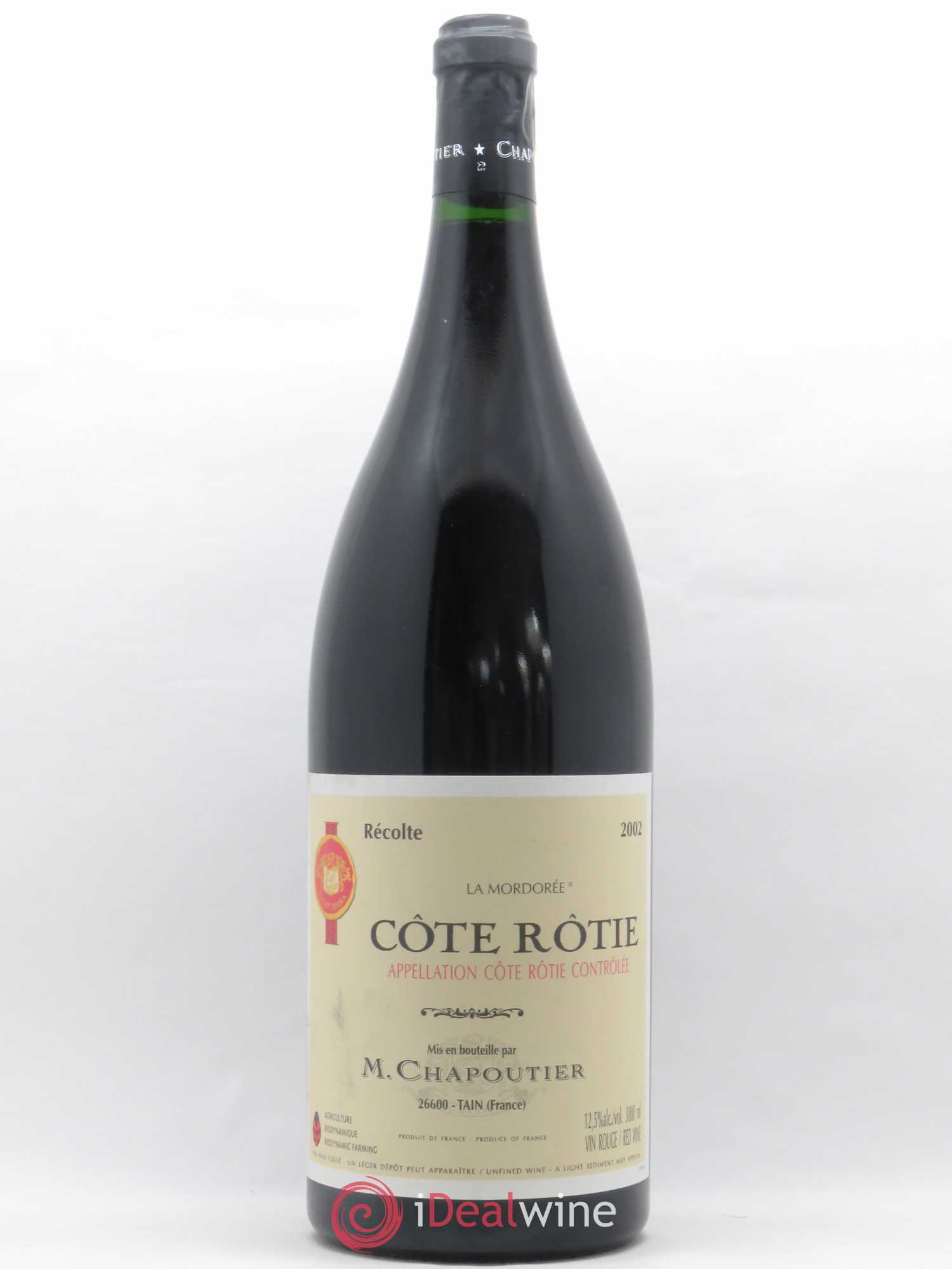 Côte-Rôtie La Mordorée Chapoutier 2002 - Lot de 1 double magnum - 0