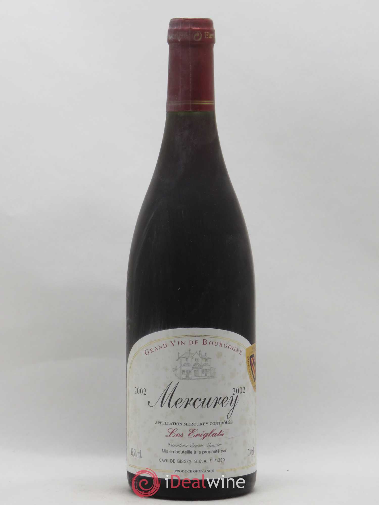 Mercurey Les Eriglats Cave de Bissey 2002 - Posten von 1 Flasche - 0