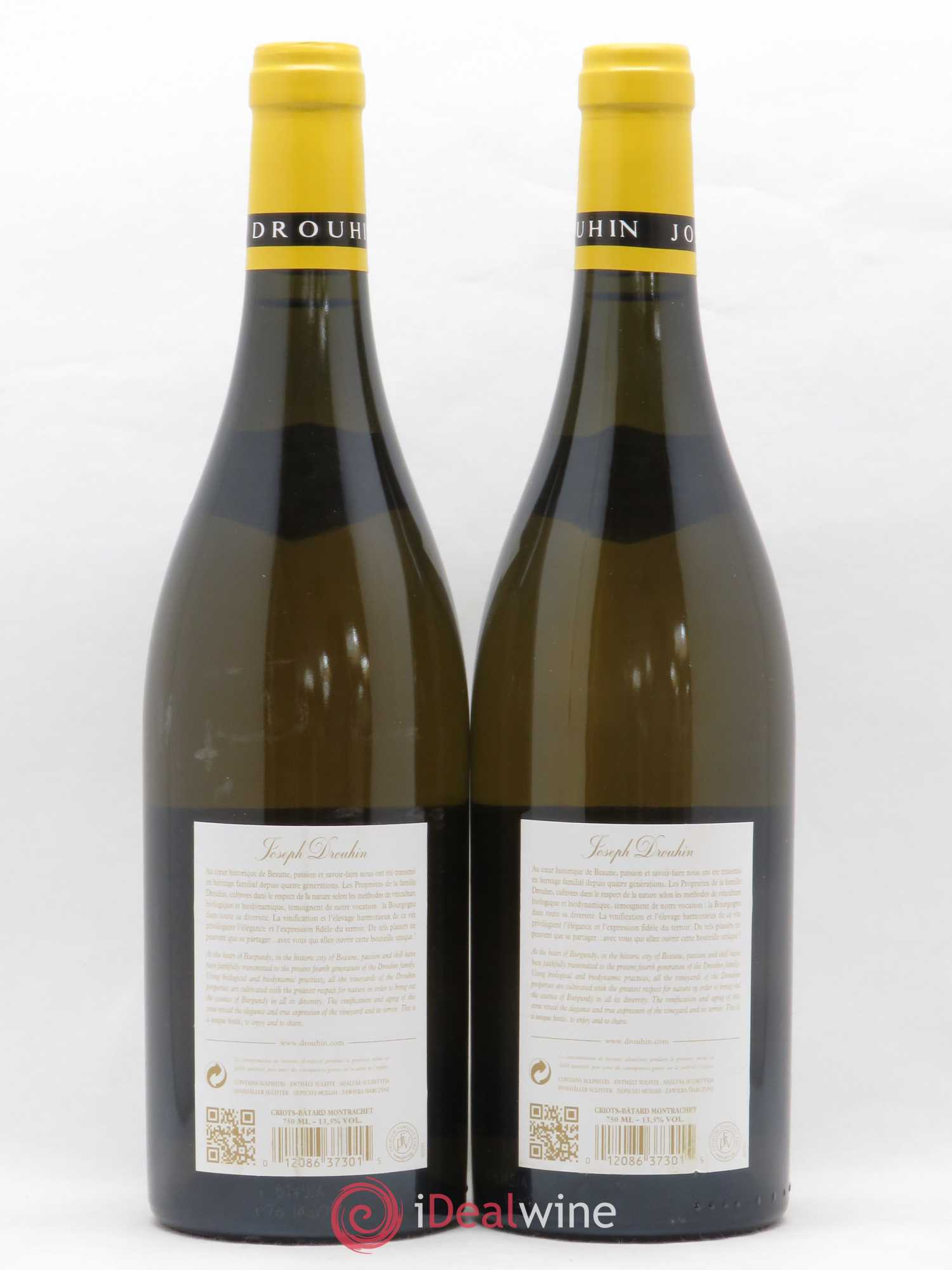 Criots-Bâtard-Montrachet Grand Cru Joseph Drouhin 2012 - Lot de 2 bouteilles - 1