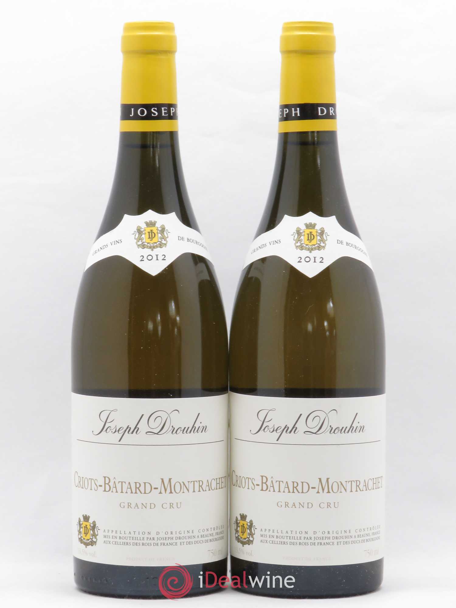 Criots-Bâtard-Montrachet Grand Cru Joseph Drouhin 2012 - Lot de 2 bouteilles - 0