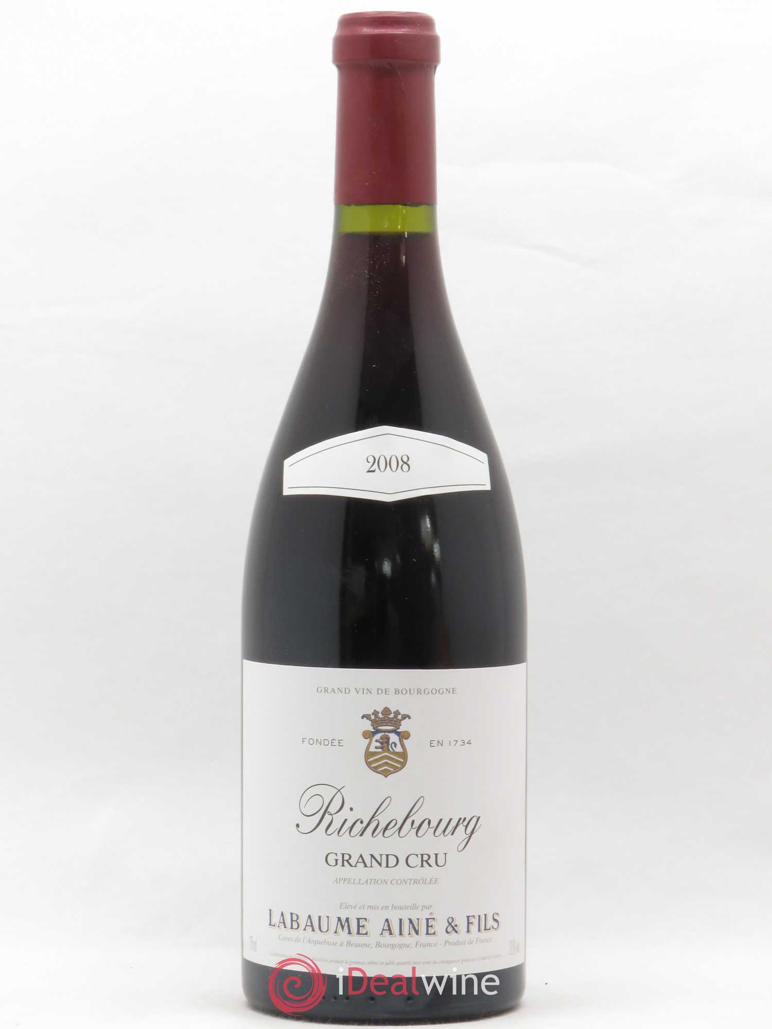 Richebourg Grand Cru Labaume Ainé et Fils 2008 - Posten von 1 Flasche - 0
