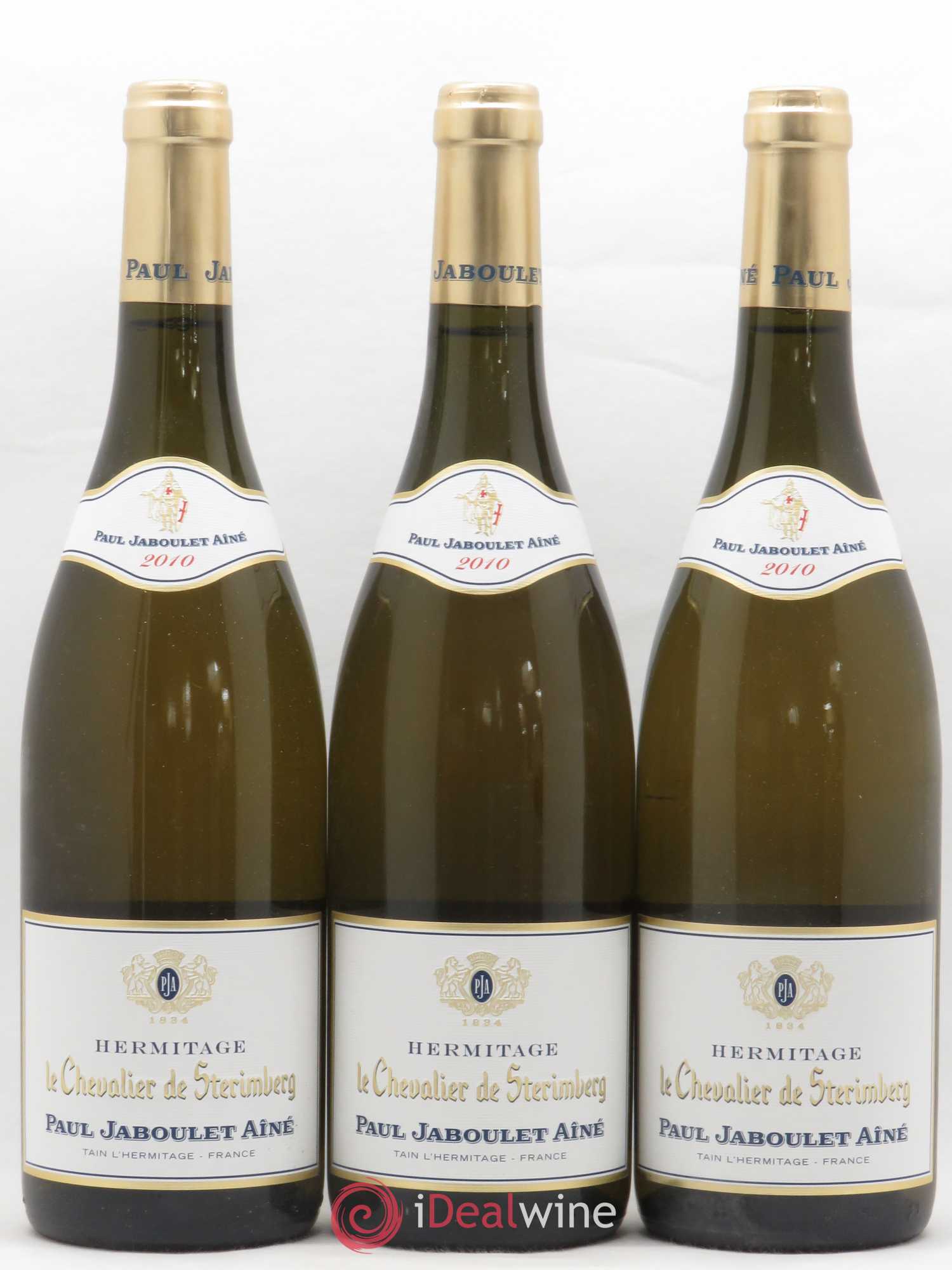 Hermitage Chevalier de Sterimberg Paul Jaboulet Ainé 2010 - Lot de 3 bouteilles - 0