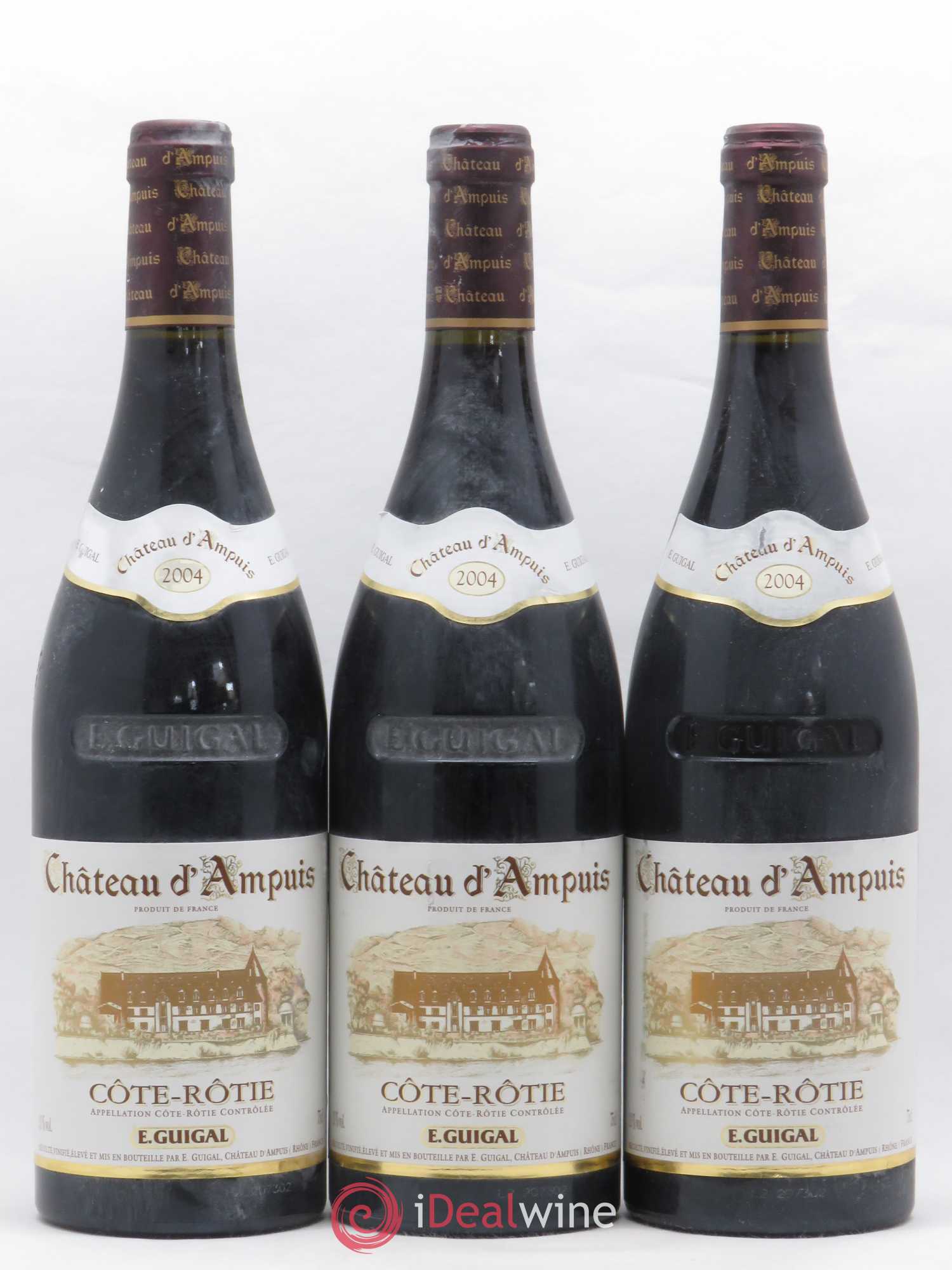 Côte-Rôtie Château d'Ampuis Guigal 2004 - Lot de 3 bouteilles - 0