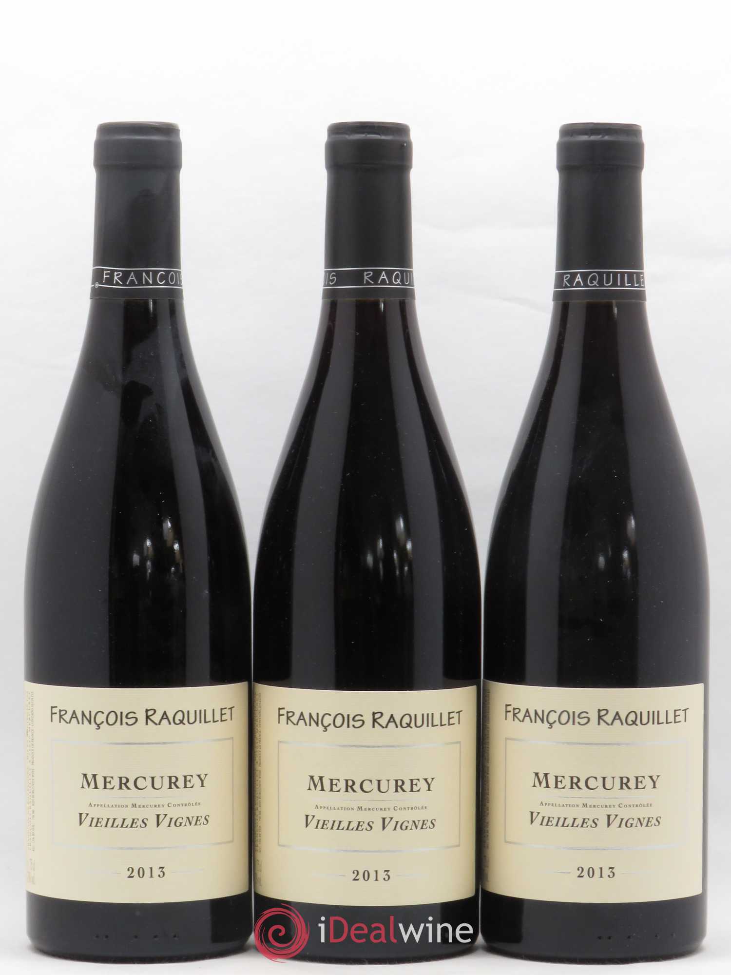 Mercurey Vieilles vignes Raquillet 2013 - Posten von 3 Flaschen - 0