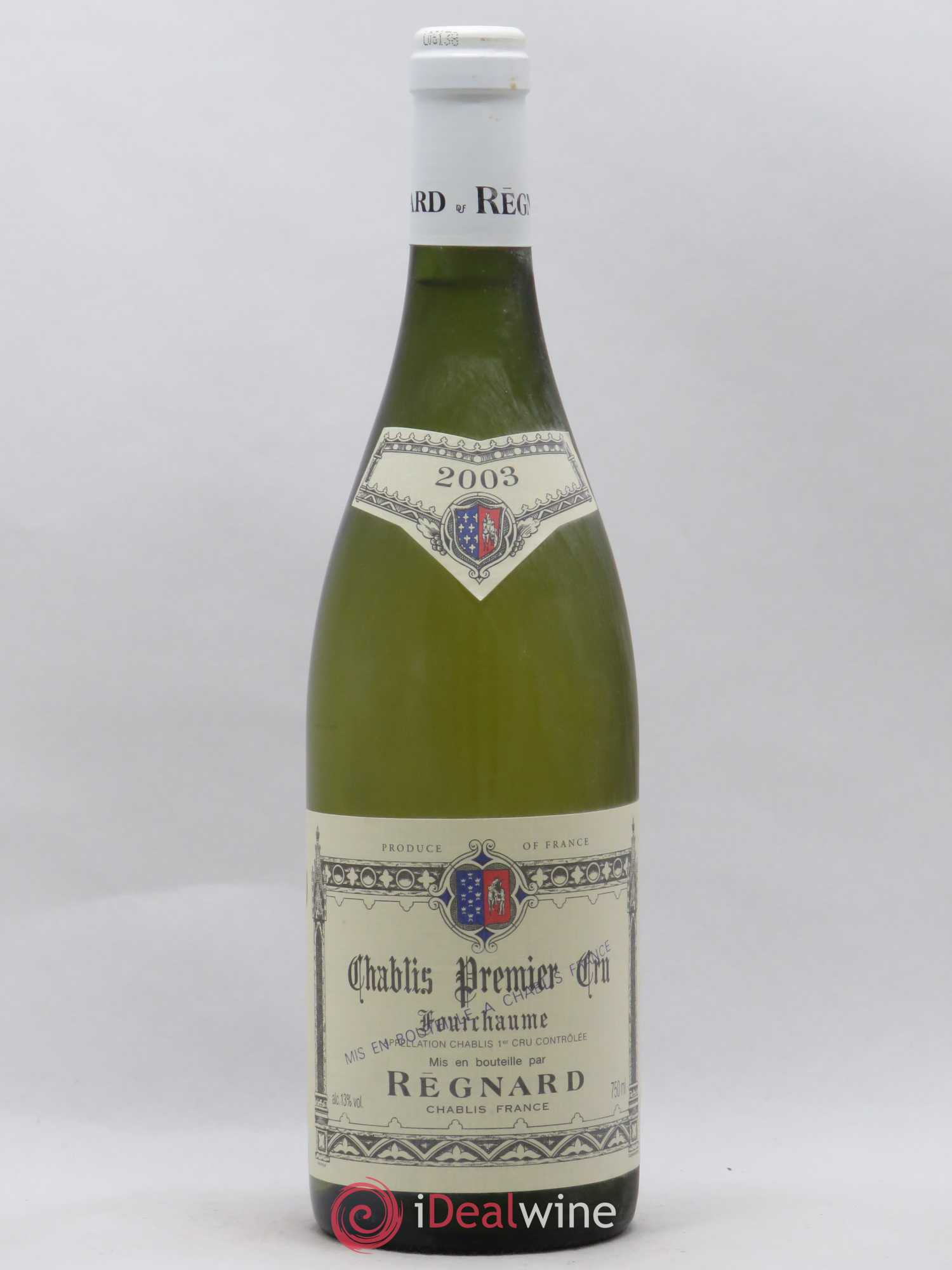 Chablis 1er Cru Les Fourchaumes Regnard 2003 - Posten von 1 Flasche - 0