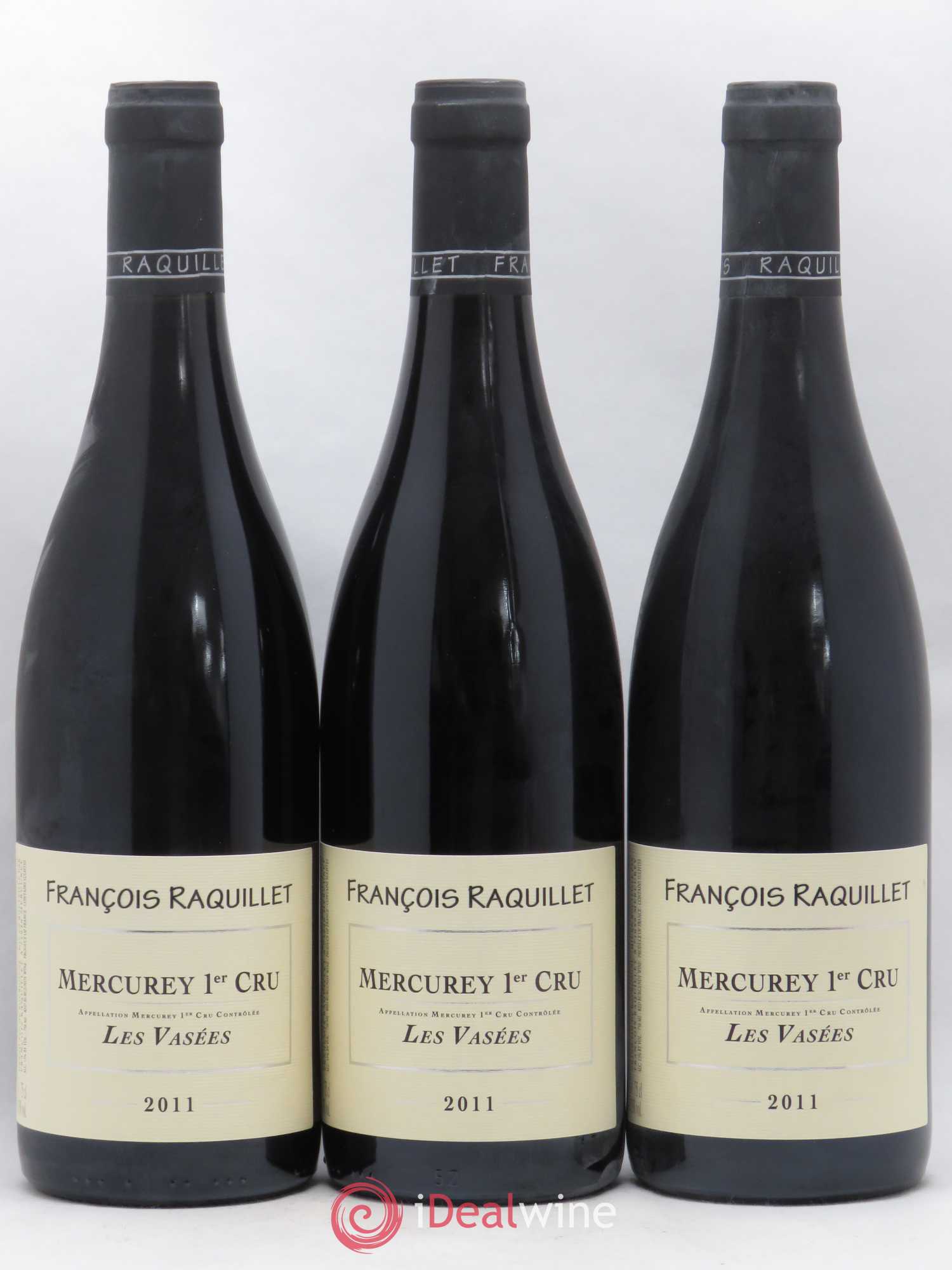 Mercurey 1er Cru Les Vasees François Raquillet 2011 - Posten von 3 Flaschen - 0