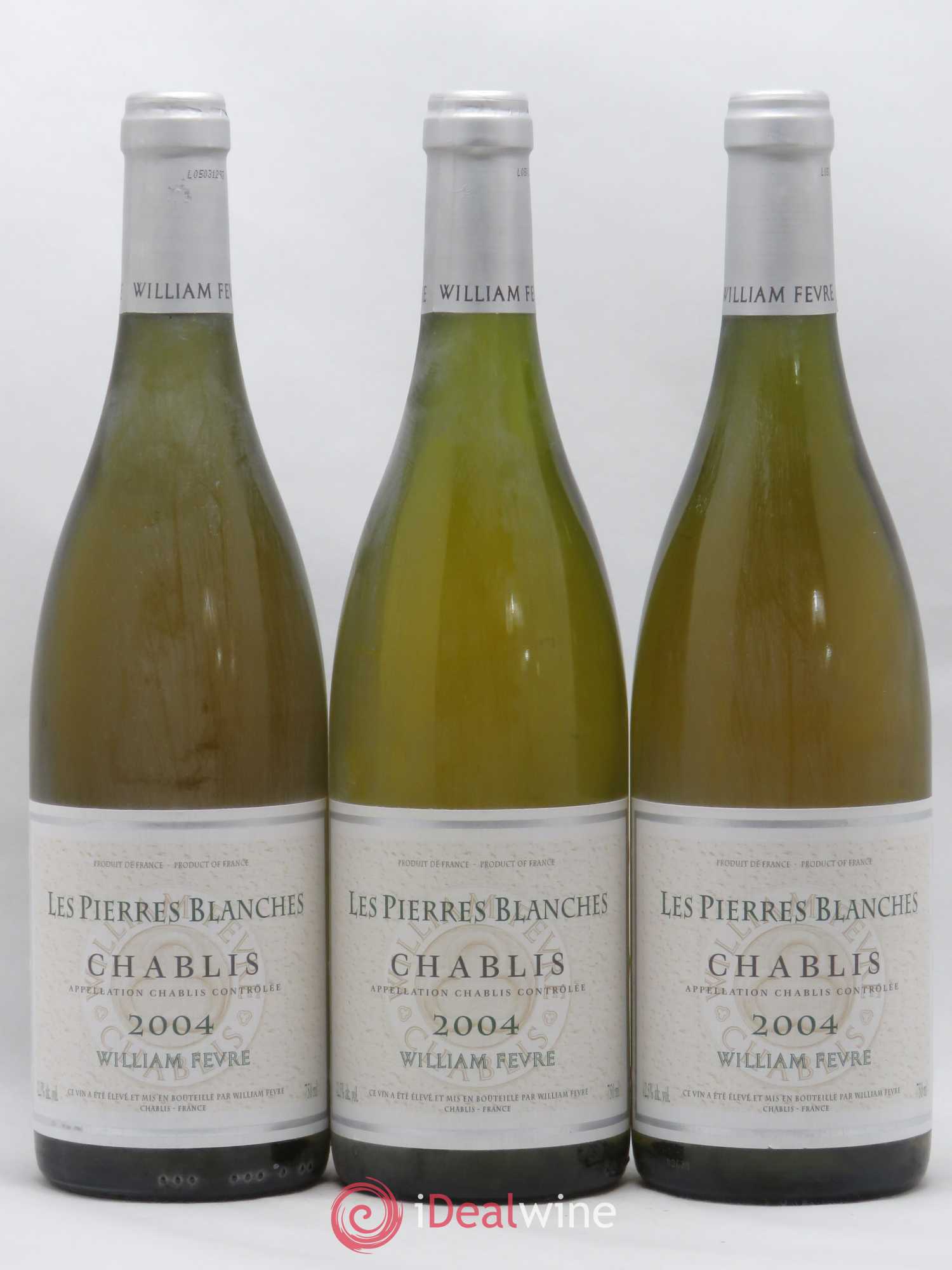 Chablis Pierres Blanches William Fevre 2004 - Posten von 3 Flaschen - 0