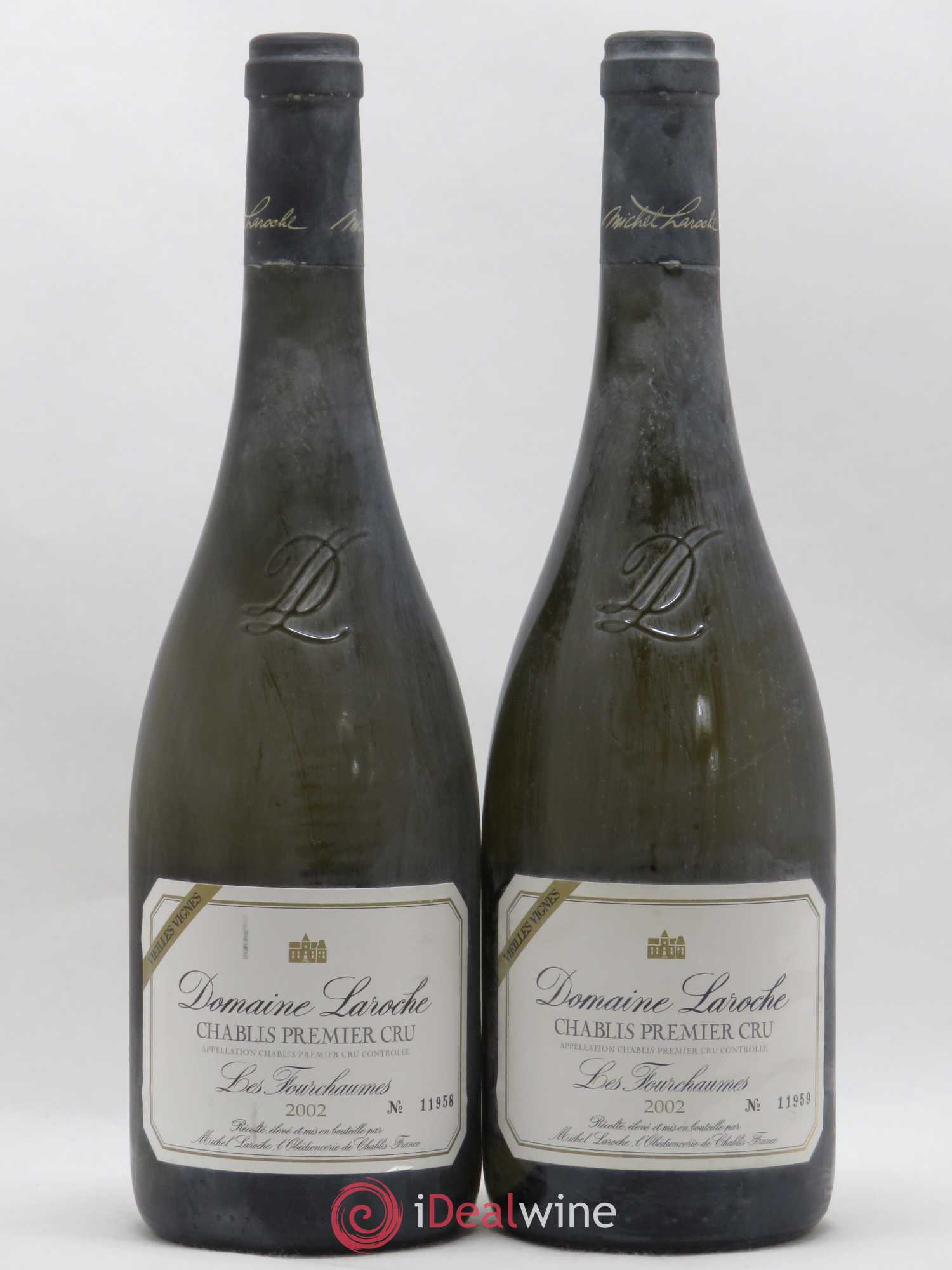 Chablis 1er Cru Fourchaumes Vieilles Vignes Domaine Laroche 2002 - Lot de 2 bouteilles - 0