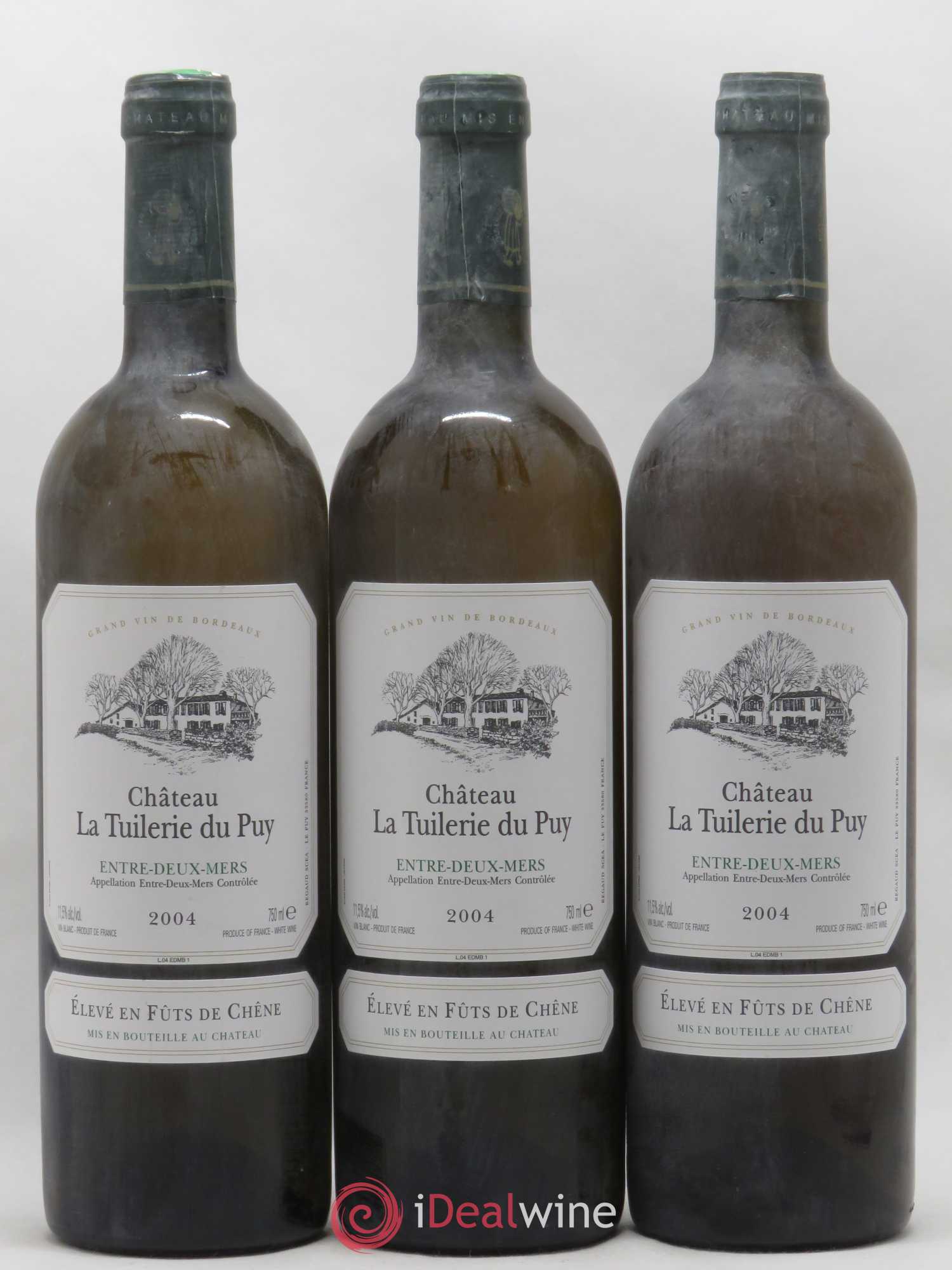 Entre-deux-Mers Château La Tuilerie du Puy (sans prix de réserve) 2004 - Posten von 3 Flaschen - 0
