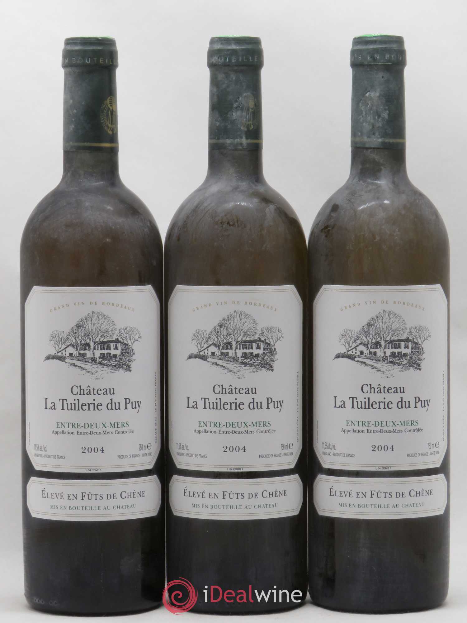 Entre-deux-Mers Château La Tuilerie du Puy (sans prix de réserve) 2004 - Posten von 3 Flaschen - 0
