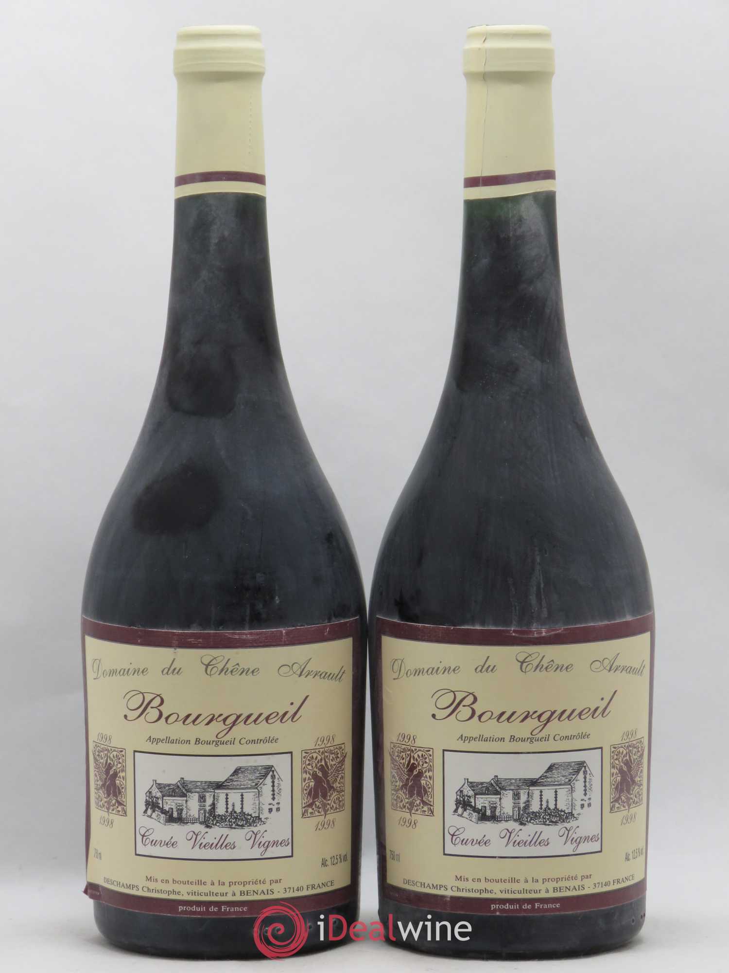 Bourgueil Vieilles Vignes Christophe Deschamps 1998 - Posten von 2 Flaschen - 0