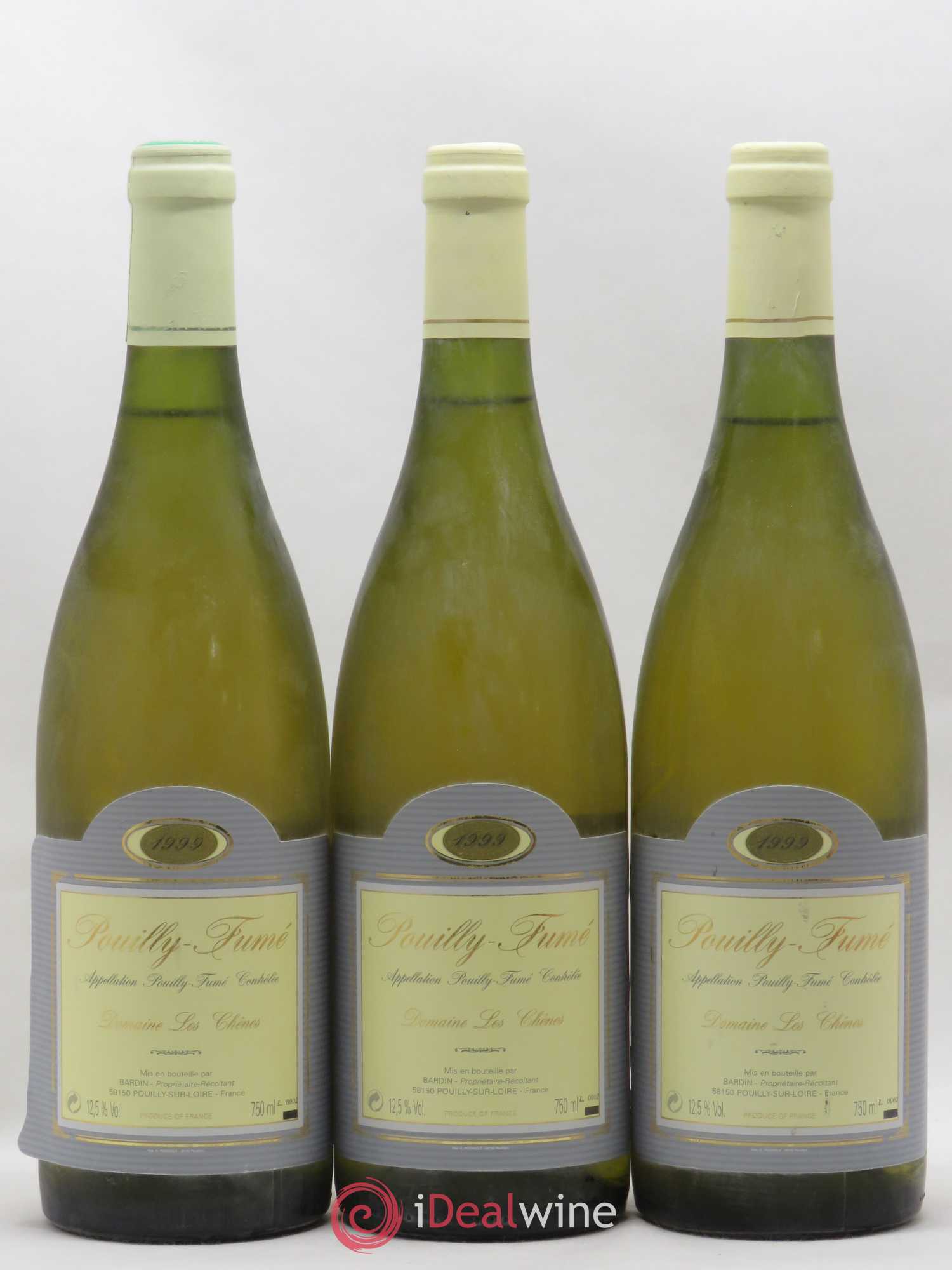 Pouilly-Fumé Domaine Les Chênes Bardin 1999 - Posten von 3 Flaschen - 0
