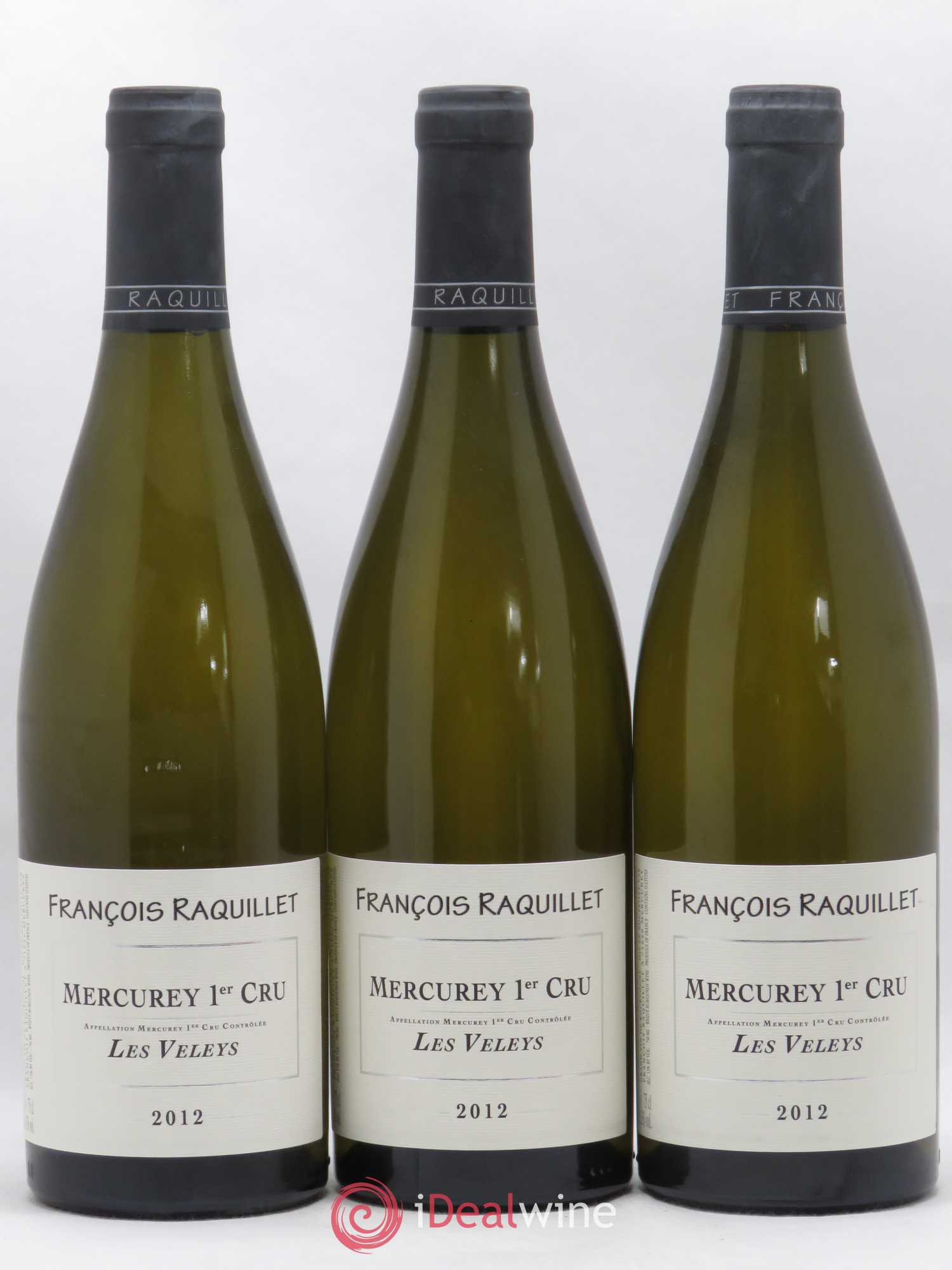 Mercurey 1er Cru Les Veleys François Raquillet 2012 - Lot de 3 bouteilles - 0