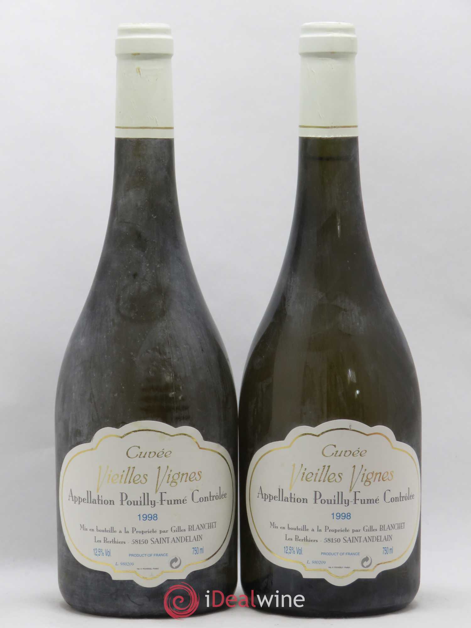 Pouilly-Fumé Cuvee Vieilles Vignes Gilles Blanchet 1998 - Posten von 2 Flaschen - 0