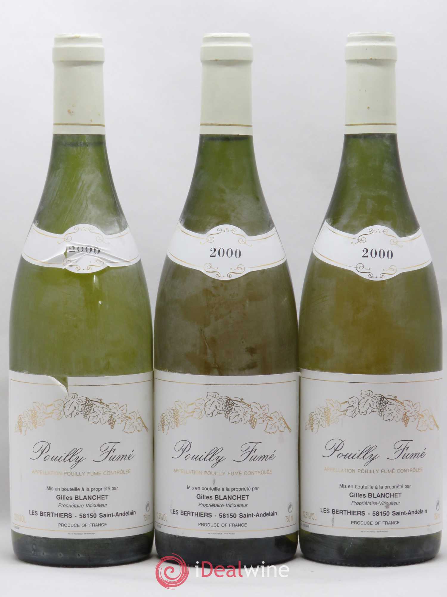 Pouilly-Fumé Gilles Blanchet 2000 - Posten von 3 Flaschen - 0