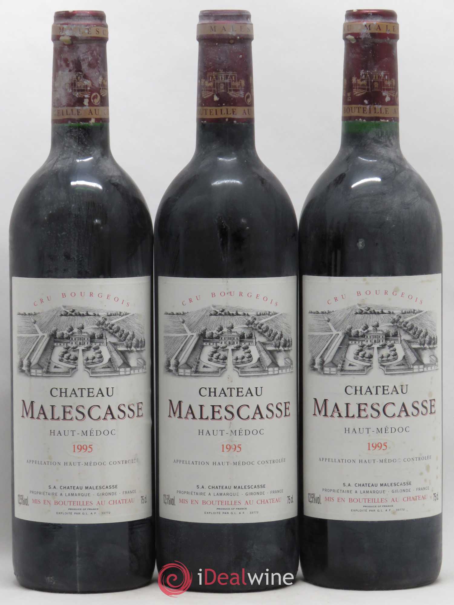 Château Malescasse Cru Bourgeois Exceptionnel 1995 - Lot de 6 bouteilles - 2