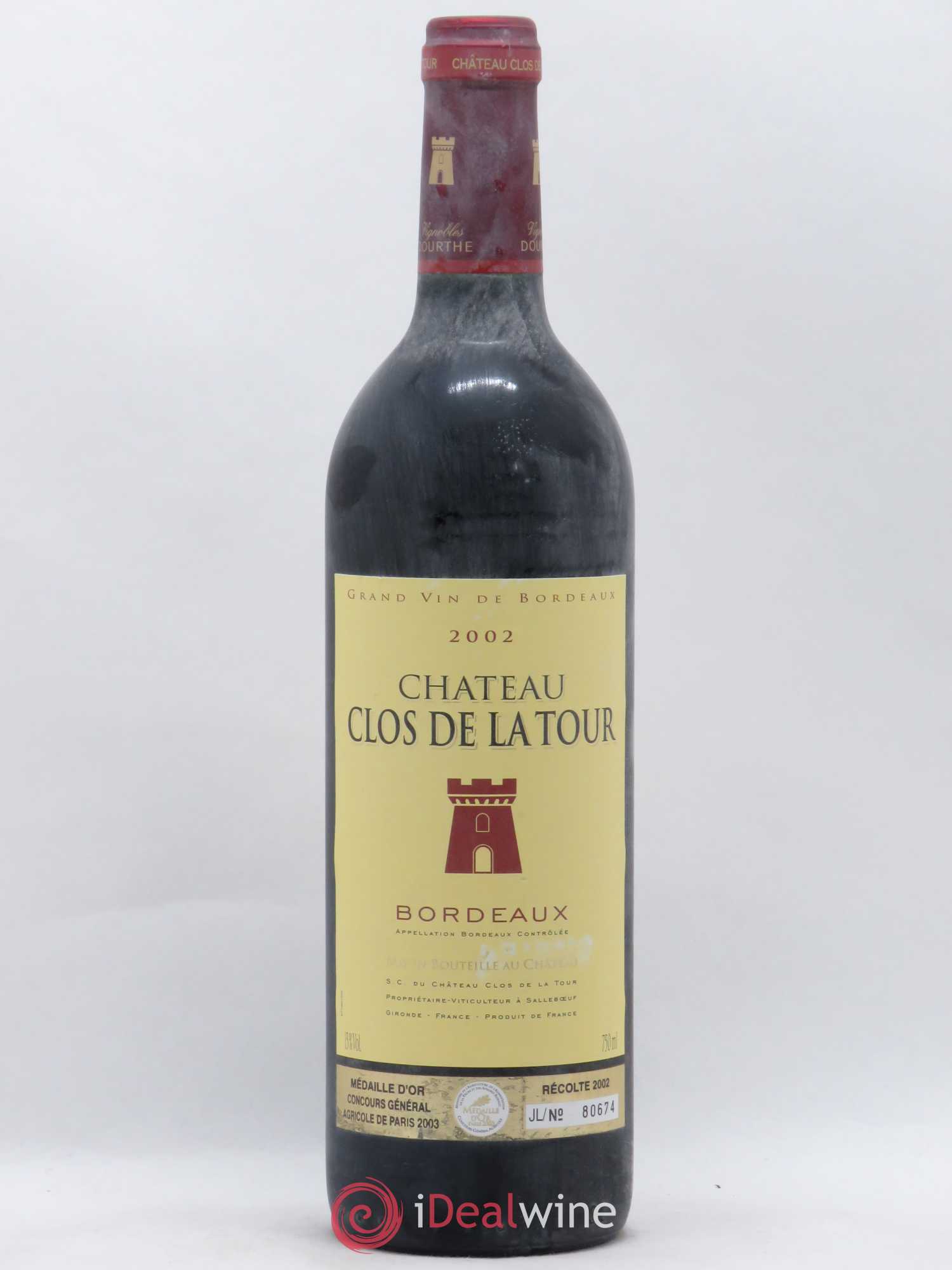 Bordeaux Clos de Latour (sans prix de réserve) 2002 - Posten von 1 Flasche - 0