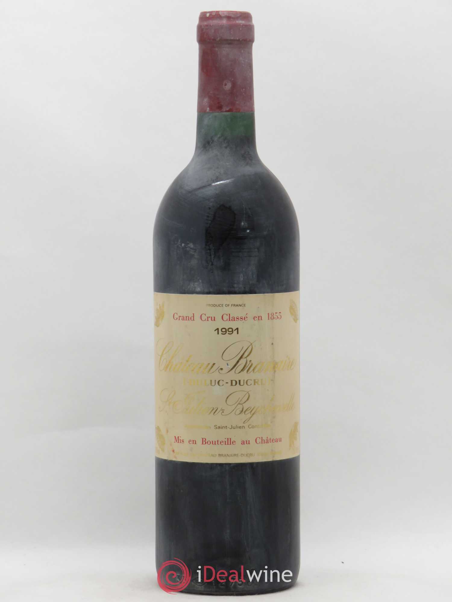Château Branaire Ducru 4ème Grand Cru Classé 1991 - Lot de 1 bouteille - 0