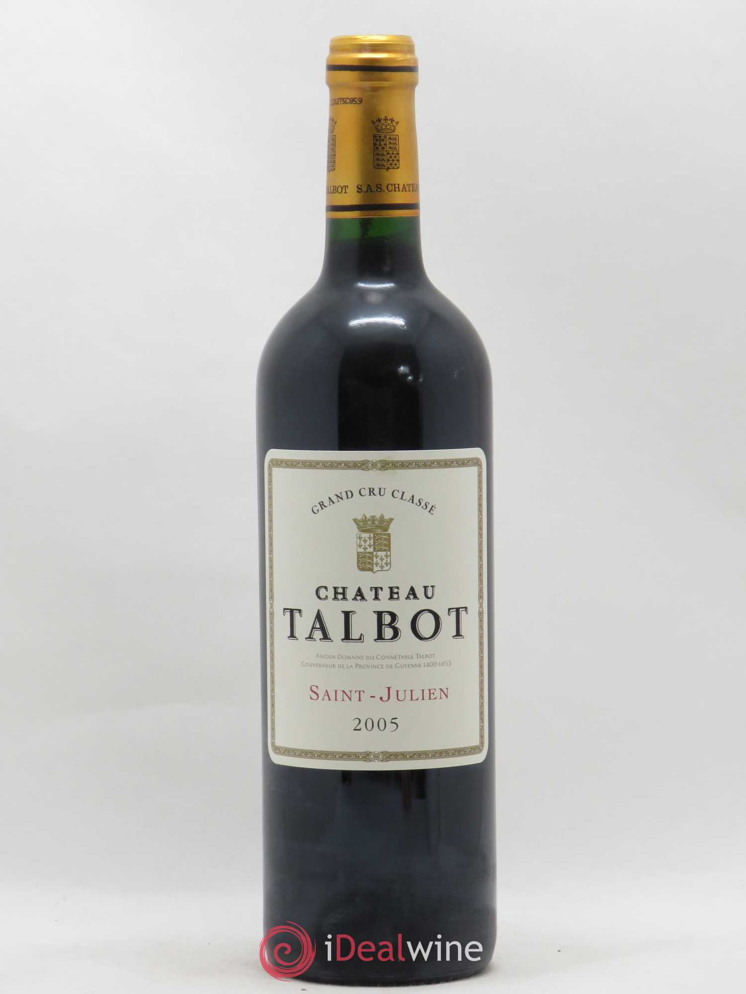 Château Talbot 4ème Grand Cru Classé 2005 - Lot de 1 bouteille - 0