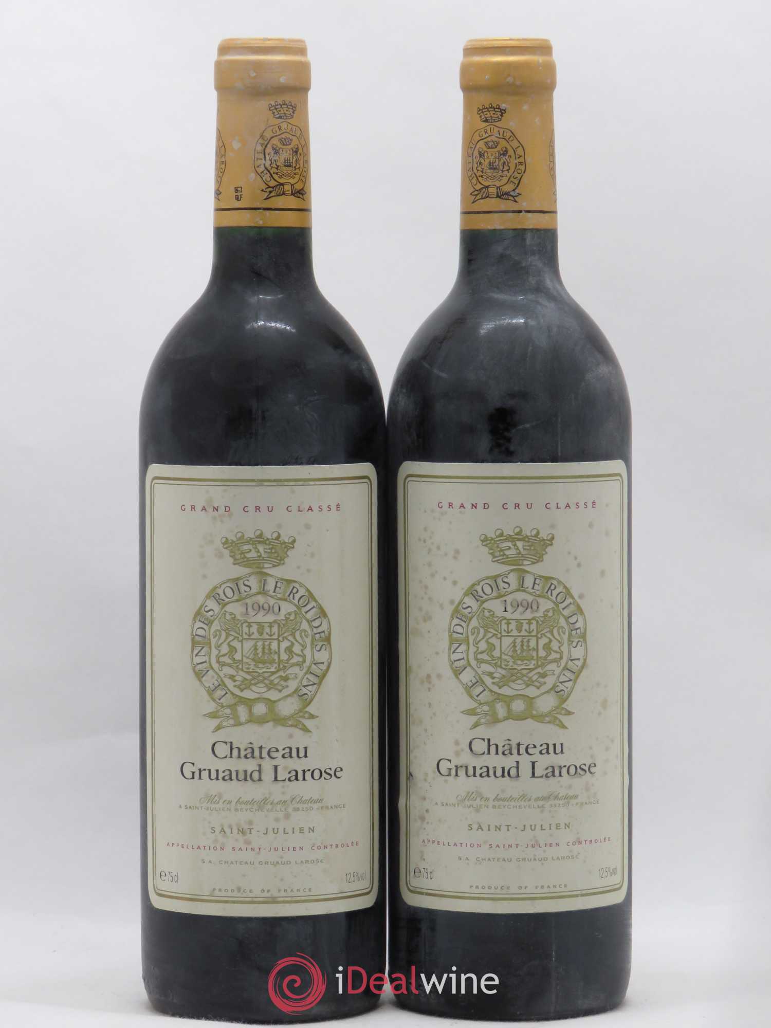Château Gruaud Larose 2ème Grand Cru Classé 1990 - Lot de 2 bouteilles - 0
