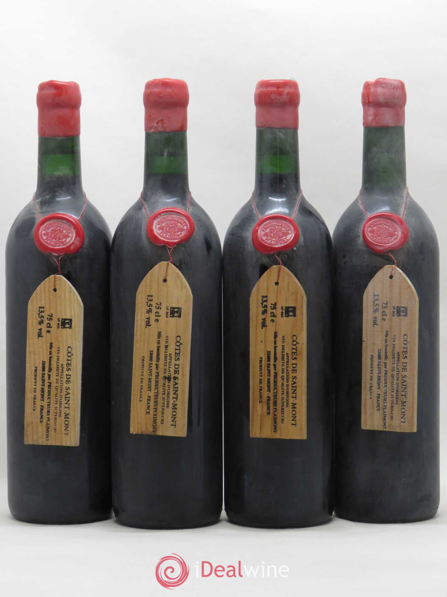 Sud-Ouest Côtes de Saint-Mont Le Faite Producteurs de Saint Mont (no reserve) 2002 - Lot of 4 bottles - 1