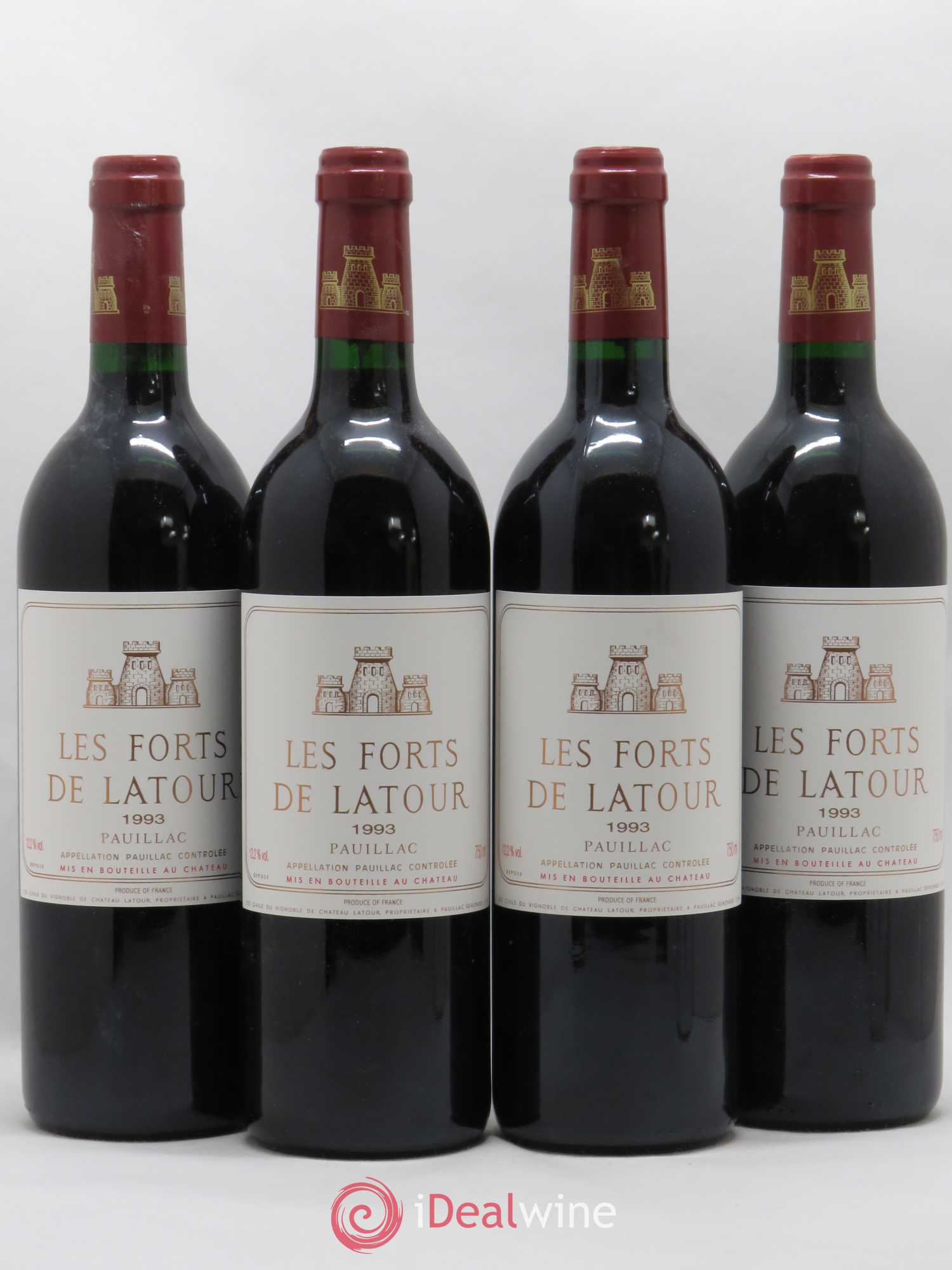 Les Forts de Latour Second Vin 1993 - Lot de 4 bouteilles - 0