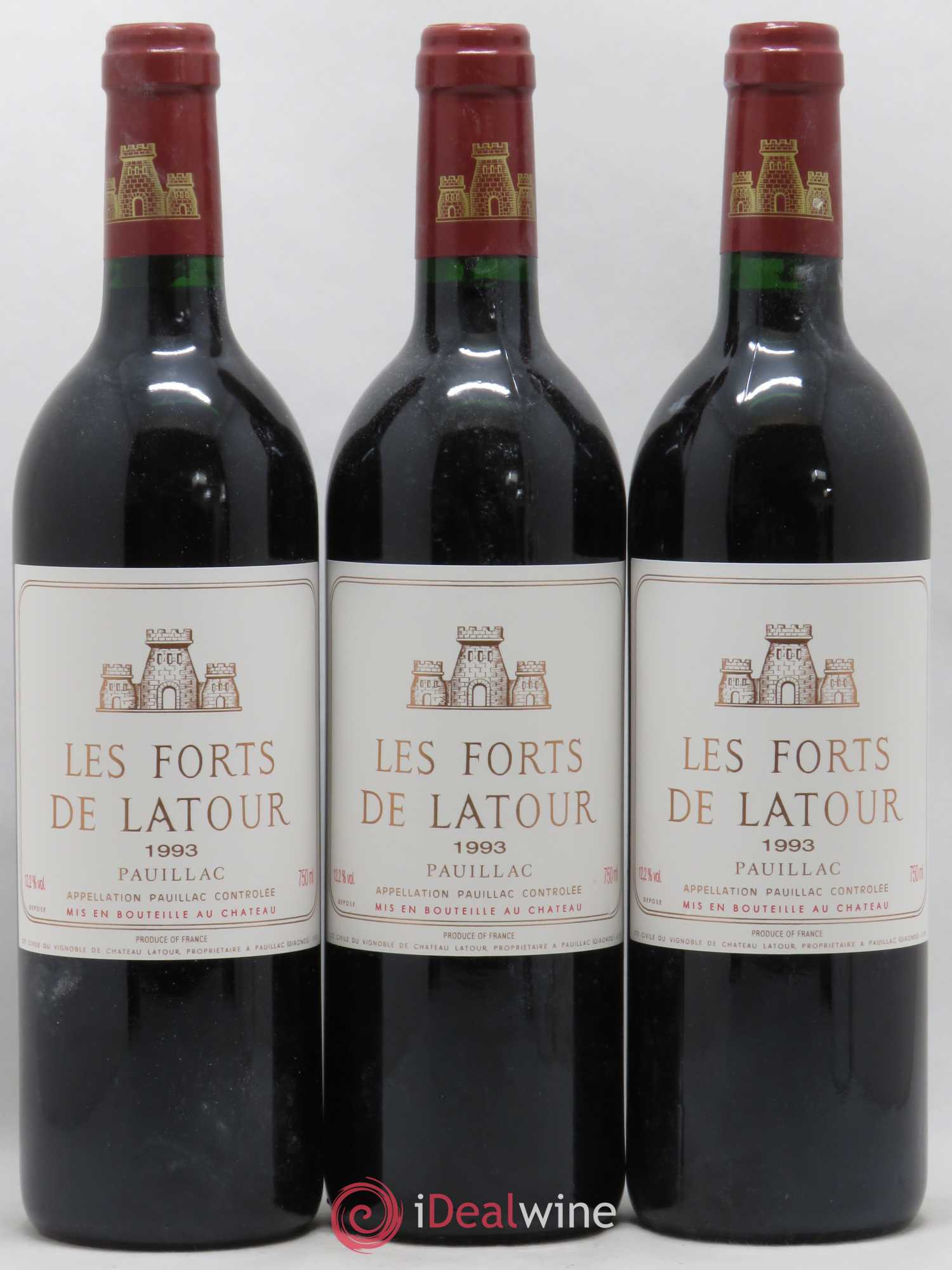 Les Forts de Latour Second Vin 1993 - Lot de 3 bouteilles - 0
