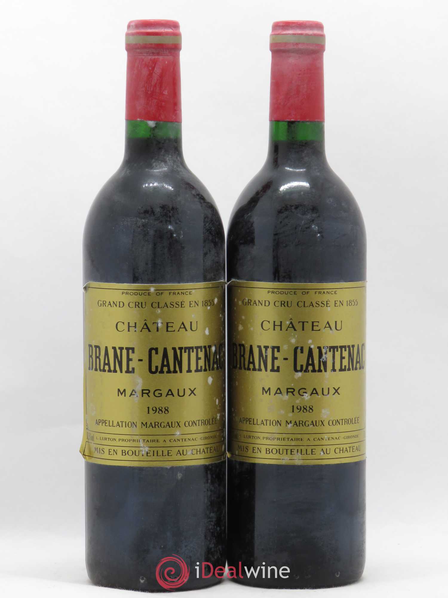 Château Brane Cantenac 2ème Grand Cru Classé 1988 - Lot de 2 bouteilles - 0