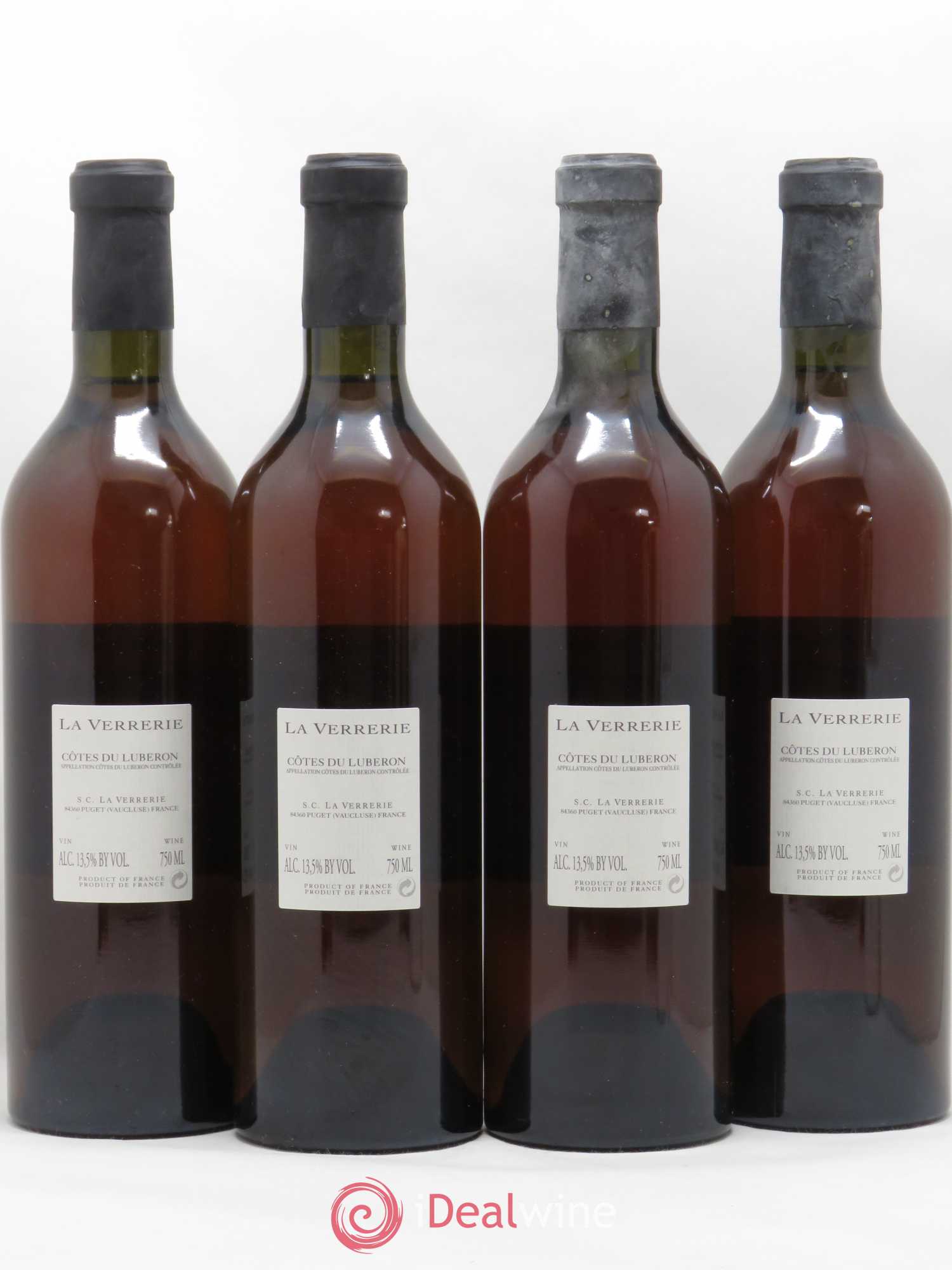 Luberon Chateau la Verrerie (sans prix de réserve) 2003 - Posten von 4 Flaschen - 1