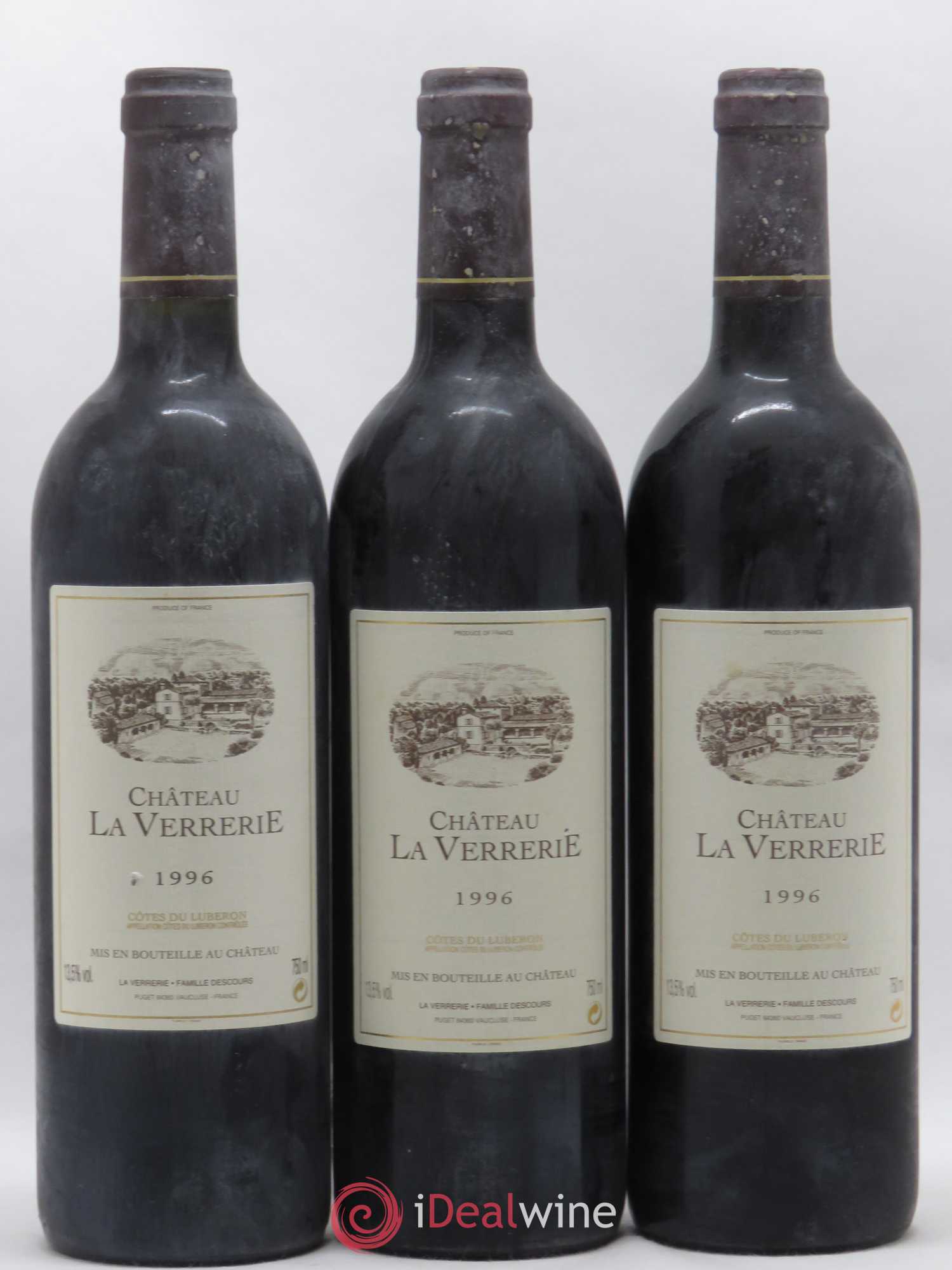 Luberon Grand Deffand Château La Verrerie (senza prezzo di riserva) 1996 - Lotto di 3 bottiglie - 0