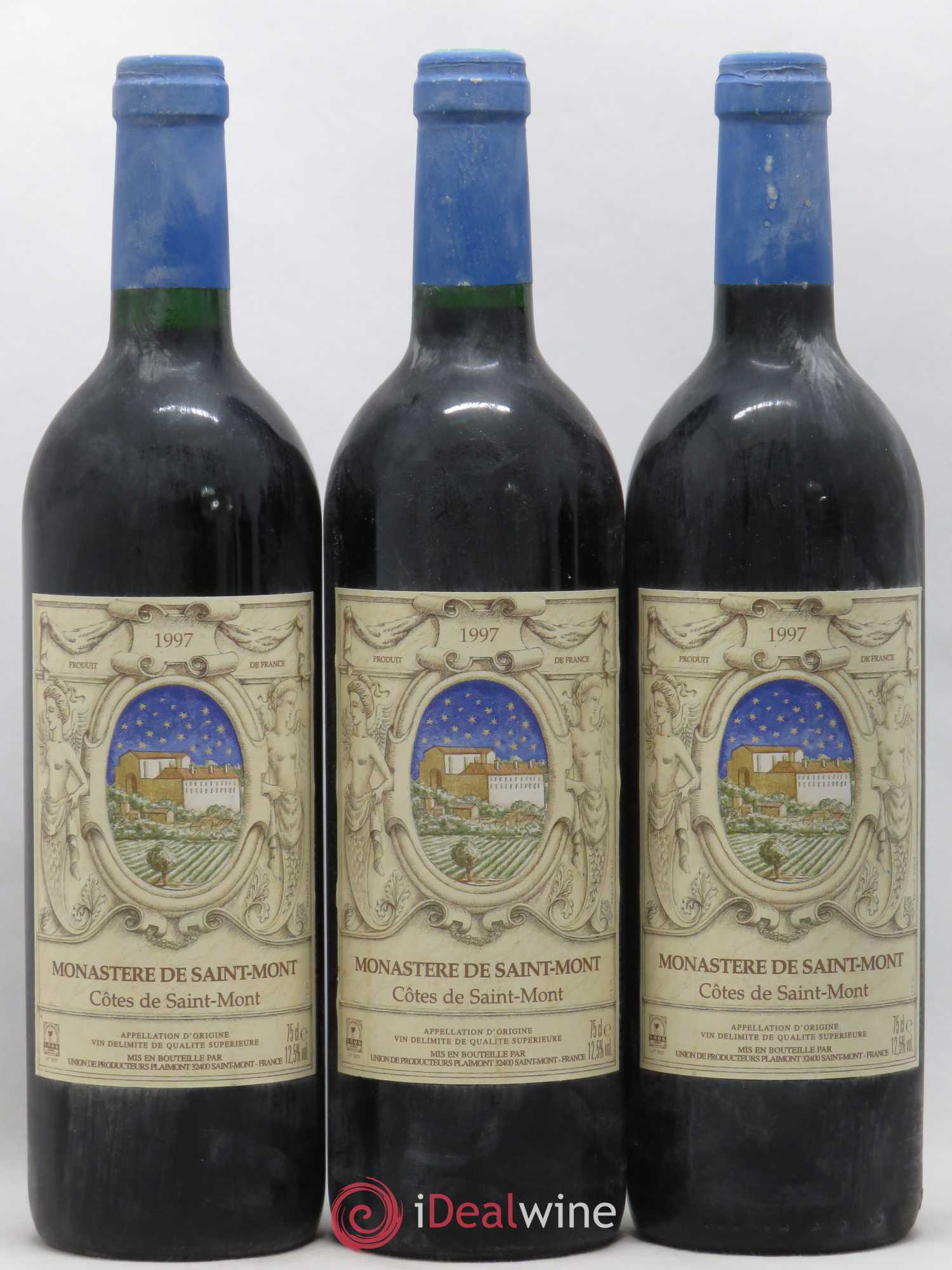 Sud-Ouest Côtes de Saint-Mont Monastère de Saint Mont (sans prix de réserve) 1997 - Posten von 6 Flaschen - 1
