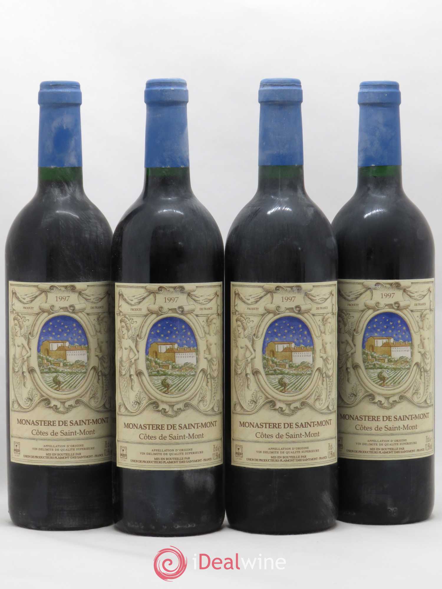 Sud-Ouest Côtes de Saint-Mont Monastère de Saint Mont (sans prix de réserve) 1997 - Posten von 4 Flaschen - 0