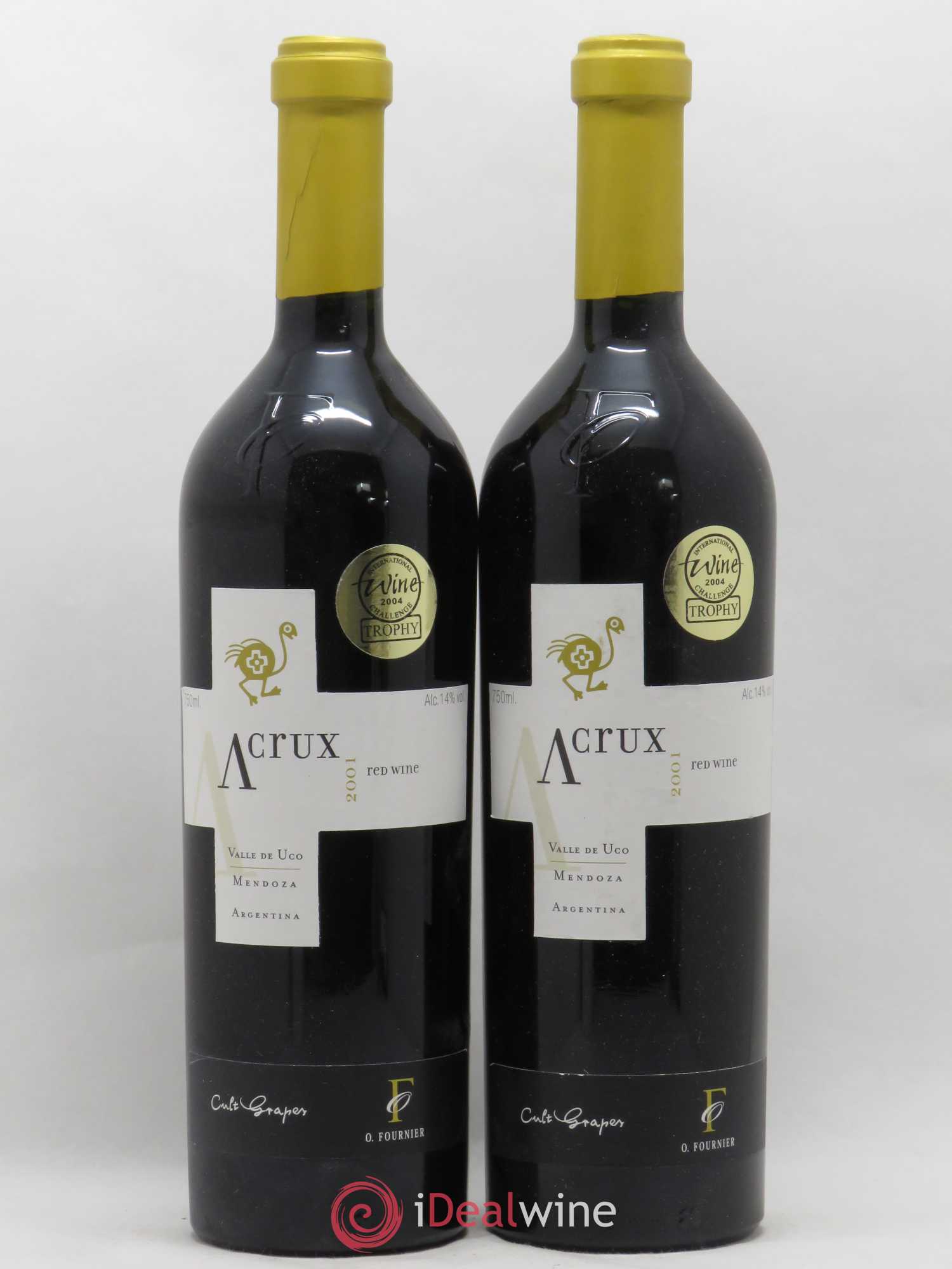 Mendoza O.Fournier B Crux 2001 - Lot de 2 bouteilles - 0
