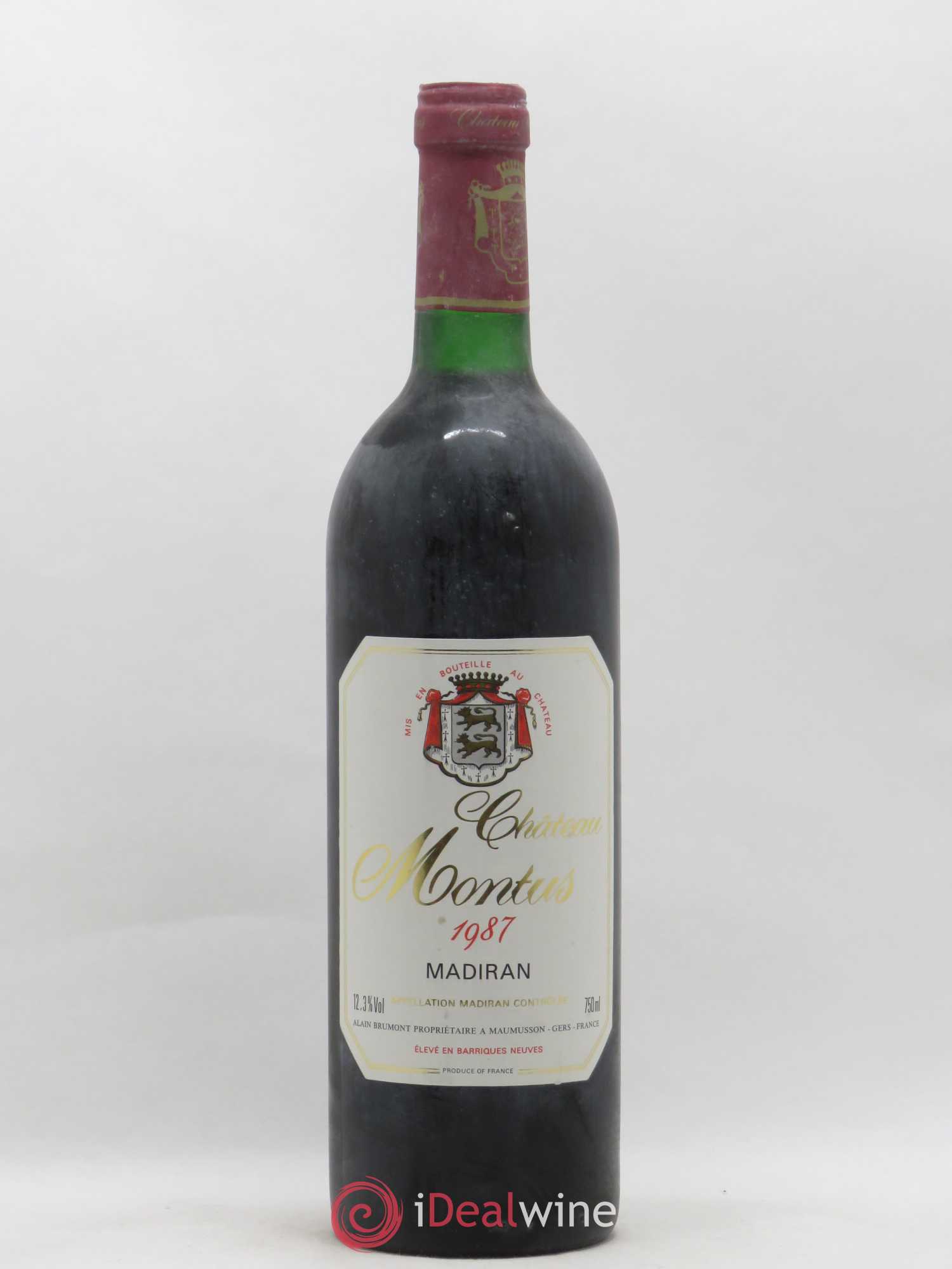 Madiran Château Montus Alain Brumont 1987 - Lot de 1 bouteille - 0