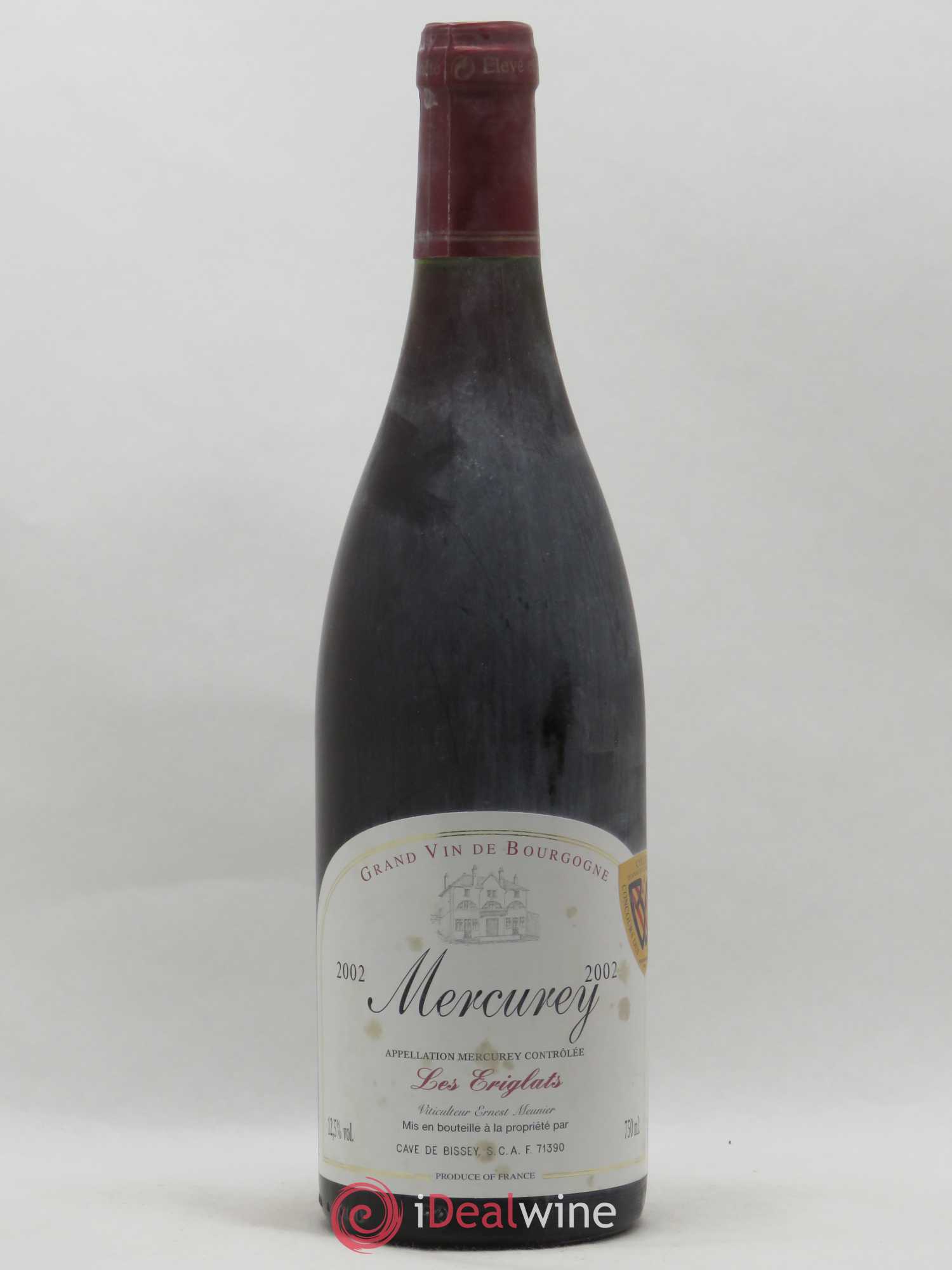 Mercurey Les Eriglats Cave de Bissey 2002 - Posten von 1 Flasche - 0