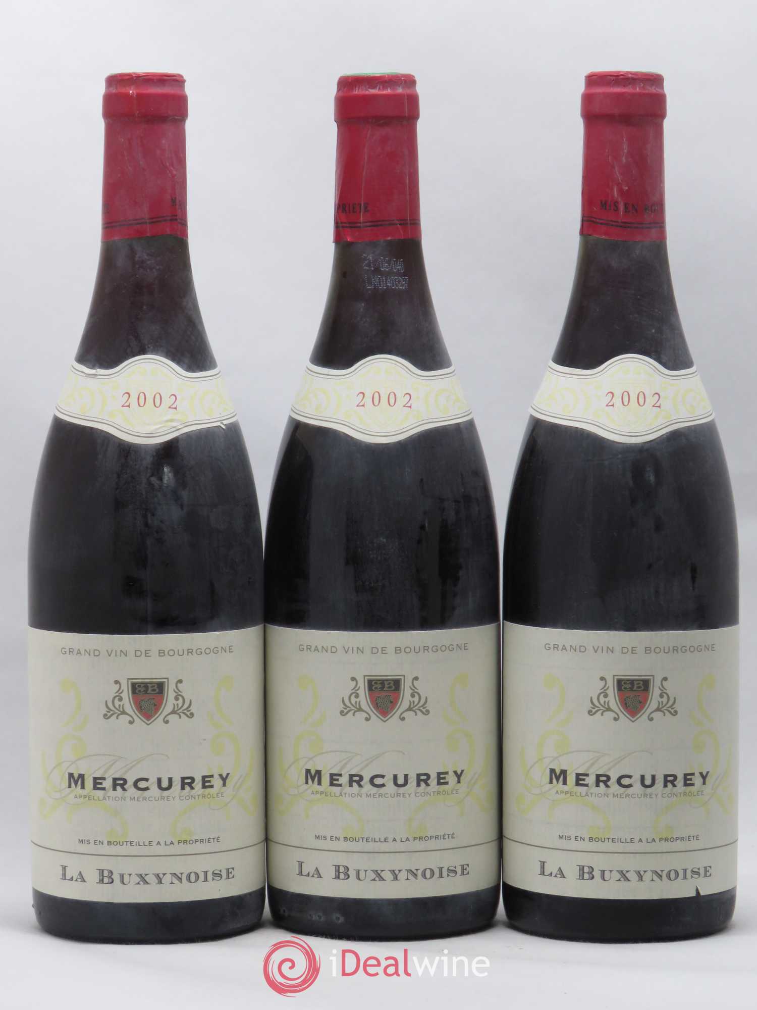 Mercurey La Buxynoise Vignerons Réunis de Buxy 2002 - Posten von 5 Flaschen - 1