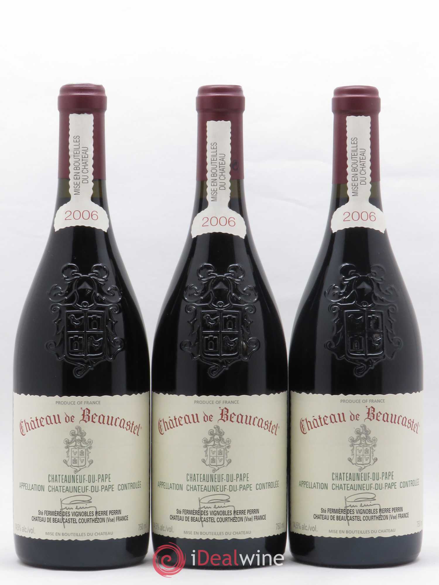 Châteauneuf-du-Pape Château de Beaucastel Famille Perrin 2006 - Lotto di 6 bottiglie - 1