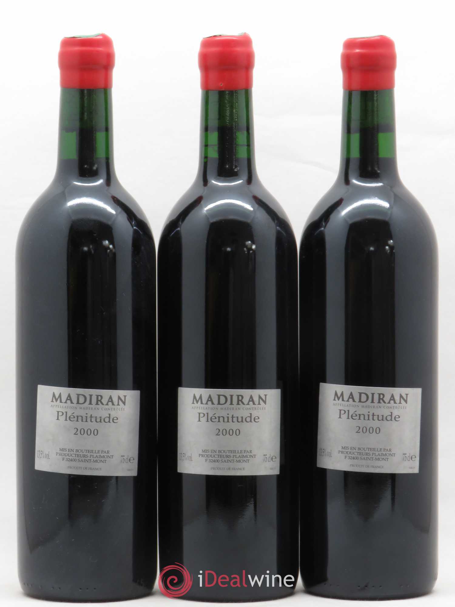 Madiran Plenitude Union des Producteurs de Plaimont (sans prix de réserve) 2000 - Posten von 6 Flaschen - 2