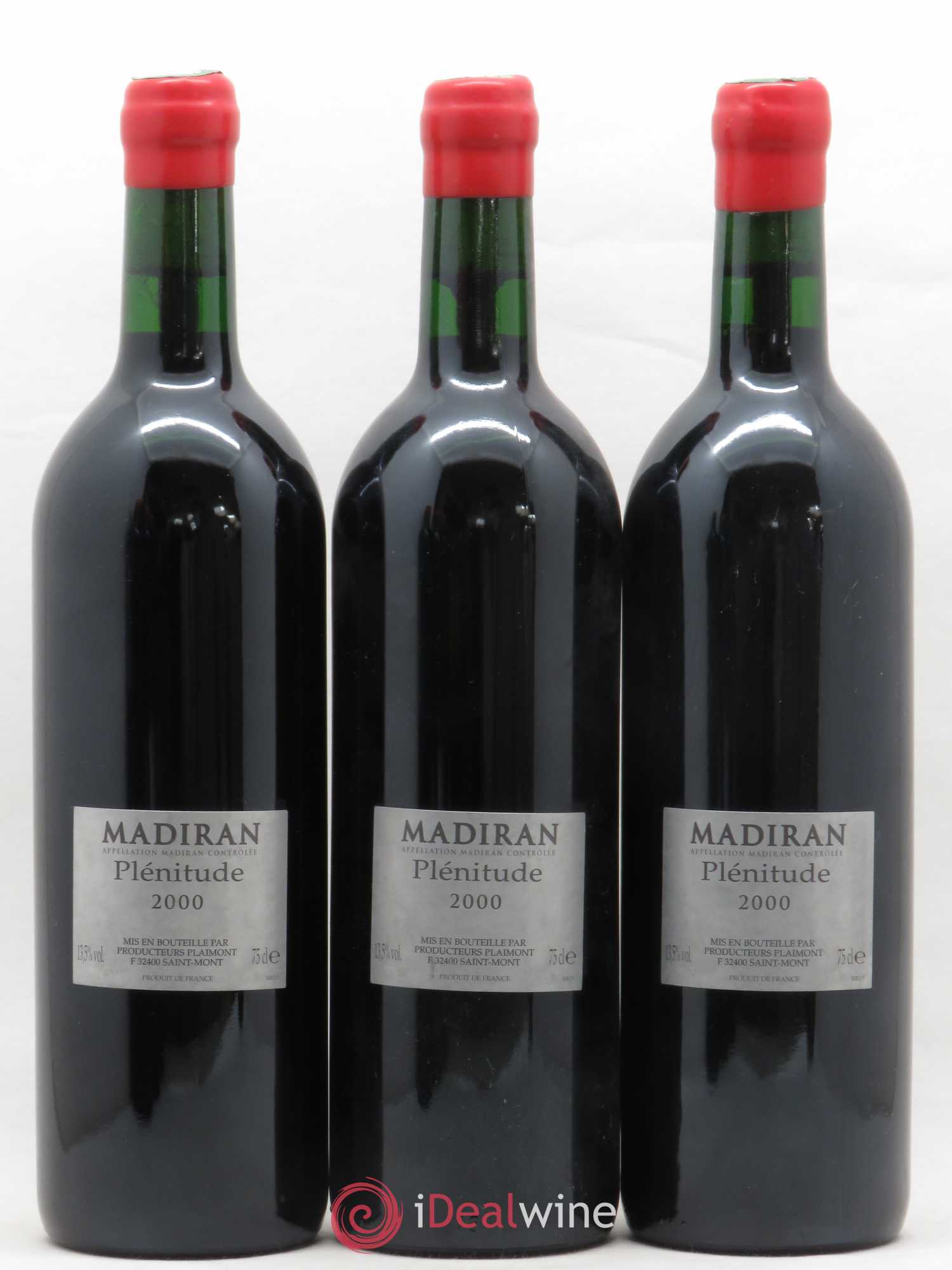 Madiran Plenitude Union des Producteurs de Plaimont (sans prix de réserve) 2000 - Posten von 6 Flaschen - 4