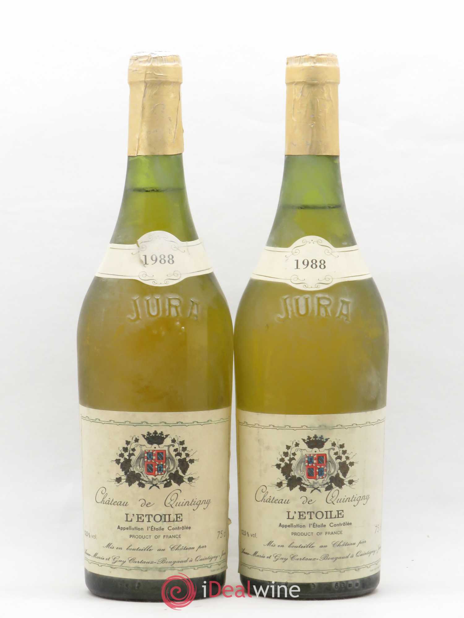 L'Etoile Château de Quintigny Guy Cartaux Bougaud 1988 - Posten von 2 Flaschen - 0