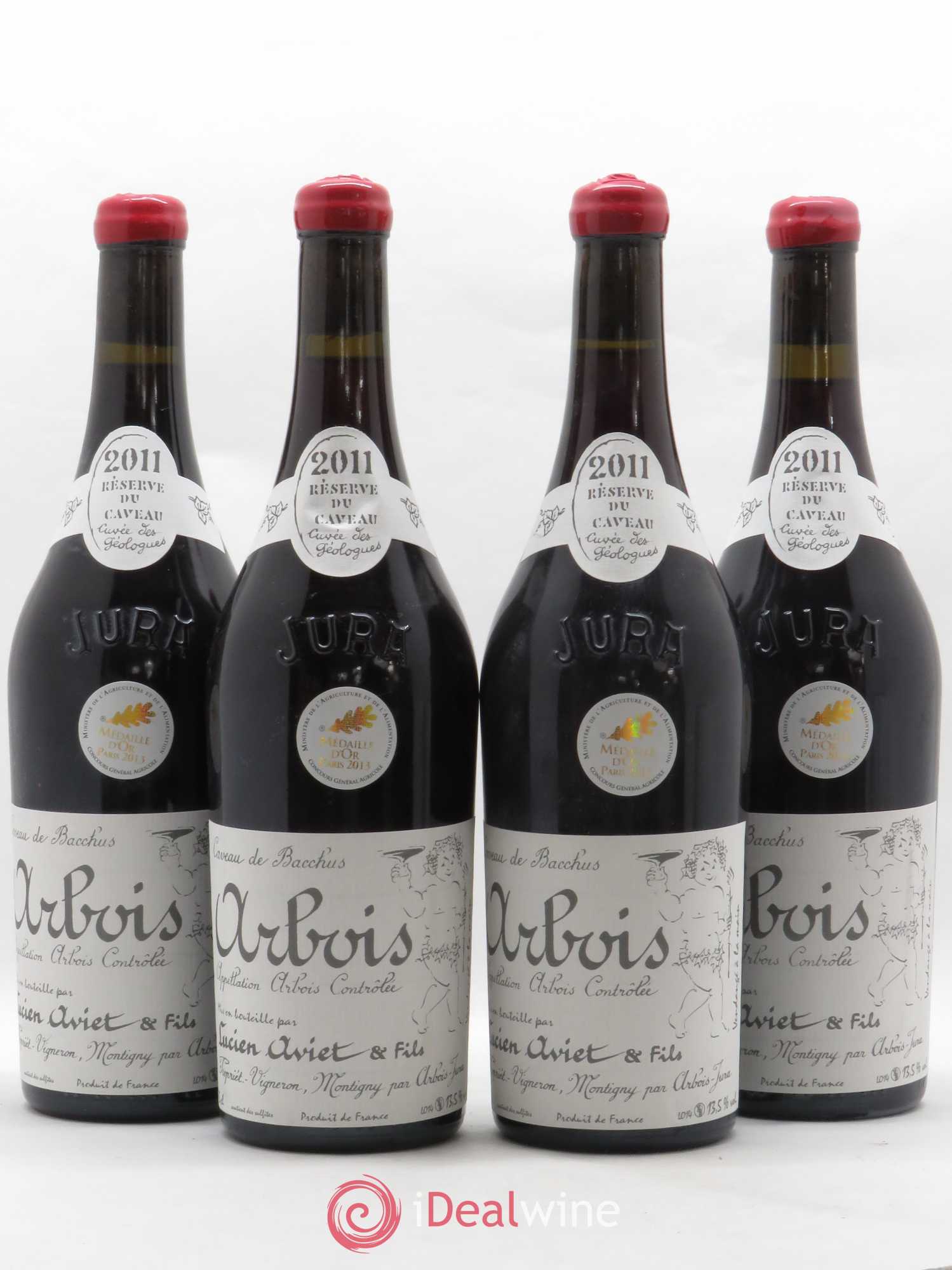 Arbois Cuvée des Géologues Lucien Aviet 2011 - Posten von 4 Flaschen - 0