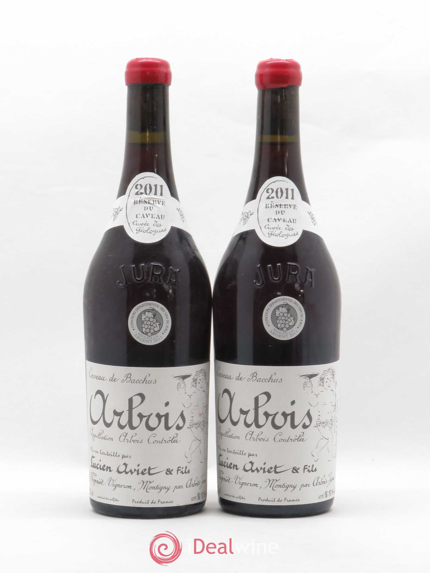 Arbois Cuvée des Géologues Trousseau 207 Nonceau Lucien Aviet 2011 - Posten von 2 Flaschen - 0
