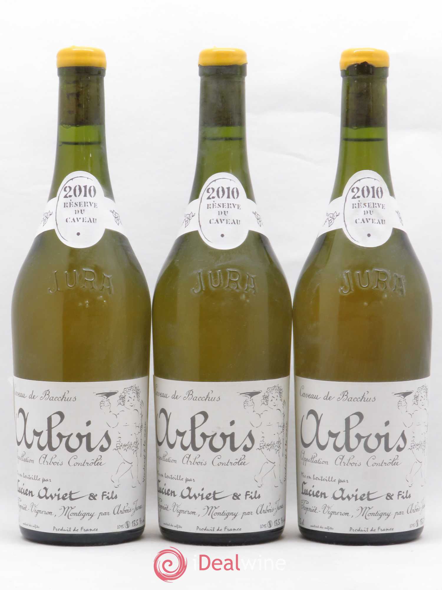 Arbois Réserve du Caveau Lucien Aviet 2010 - Lot de 3 bouteilles - 0