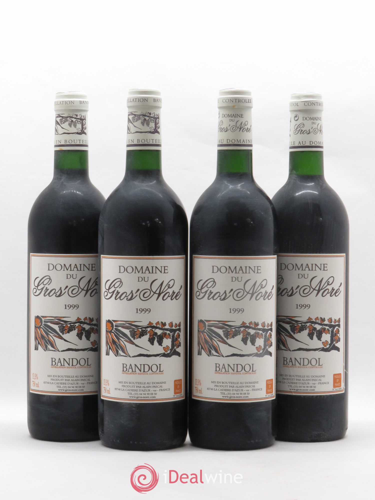 Bandol Gros Noré (Domaine du) Alain Pascal 1999 - Lot de 4 bouteilles - 0