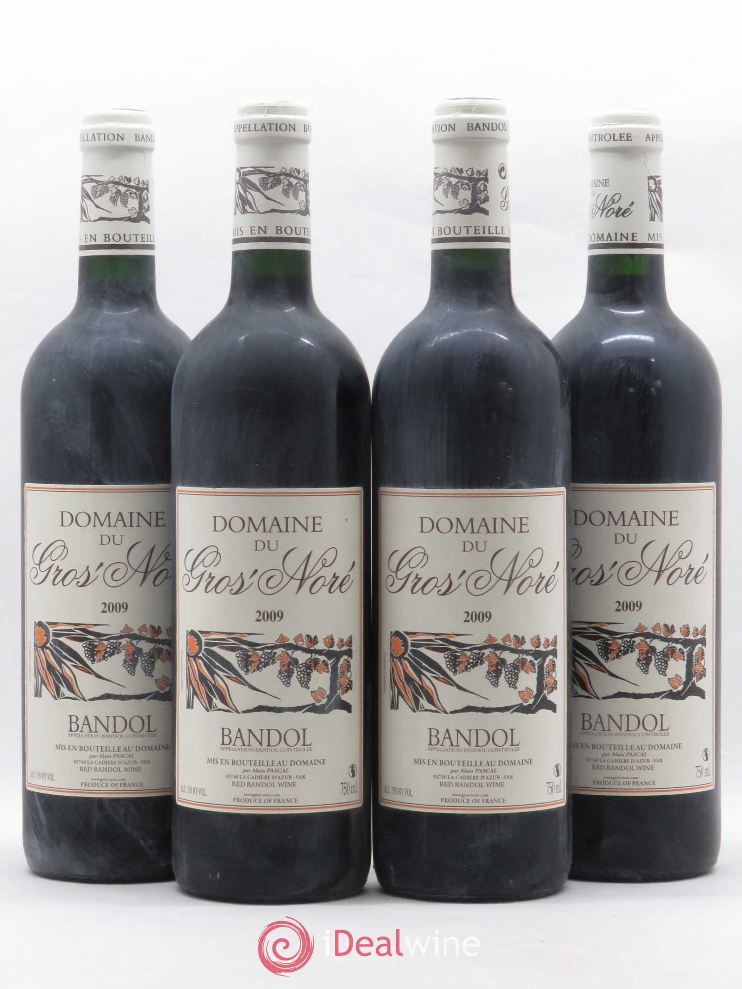 Bandol Gros Noré (Domaine du) Alain Pascal 2009 - Lot de 4 bouteilles - 0