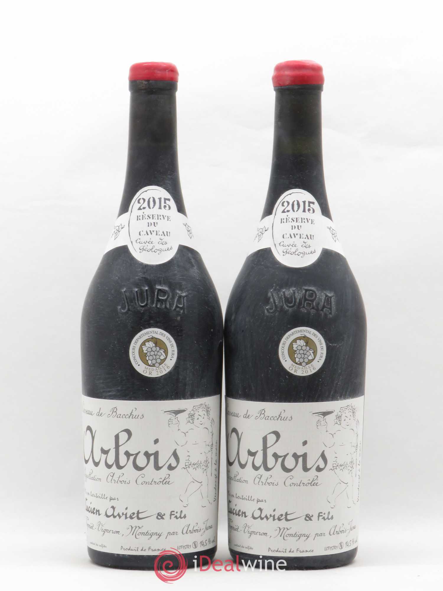 Arbois Trousseau Ruzard Cuvée des Géologues Lucien Aviet (Domaine) 2015 - Lot de 2 bouteilles - 0