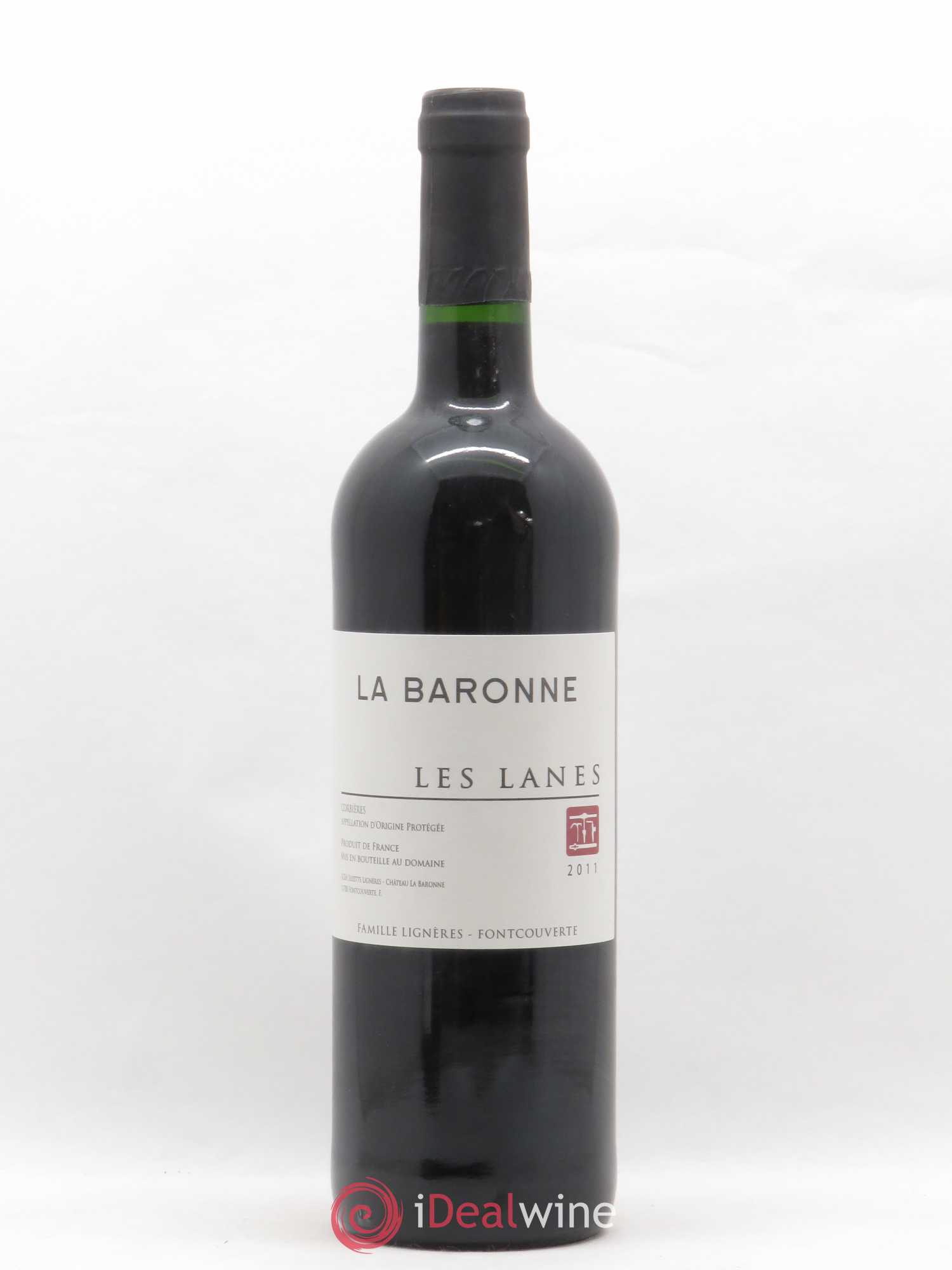 Corbières La Baronne Les Lanes Famille Lignères (sans prix de réserve) 2011 - Posten von 1 Flasche - 0